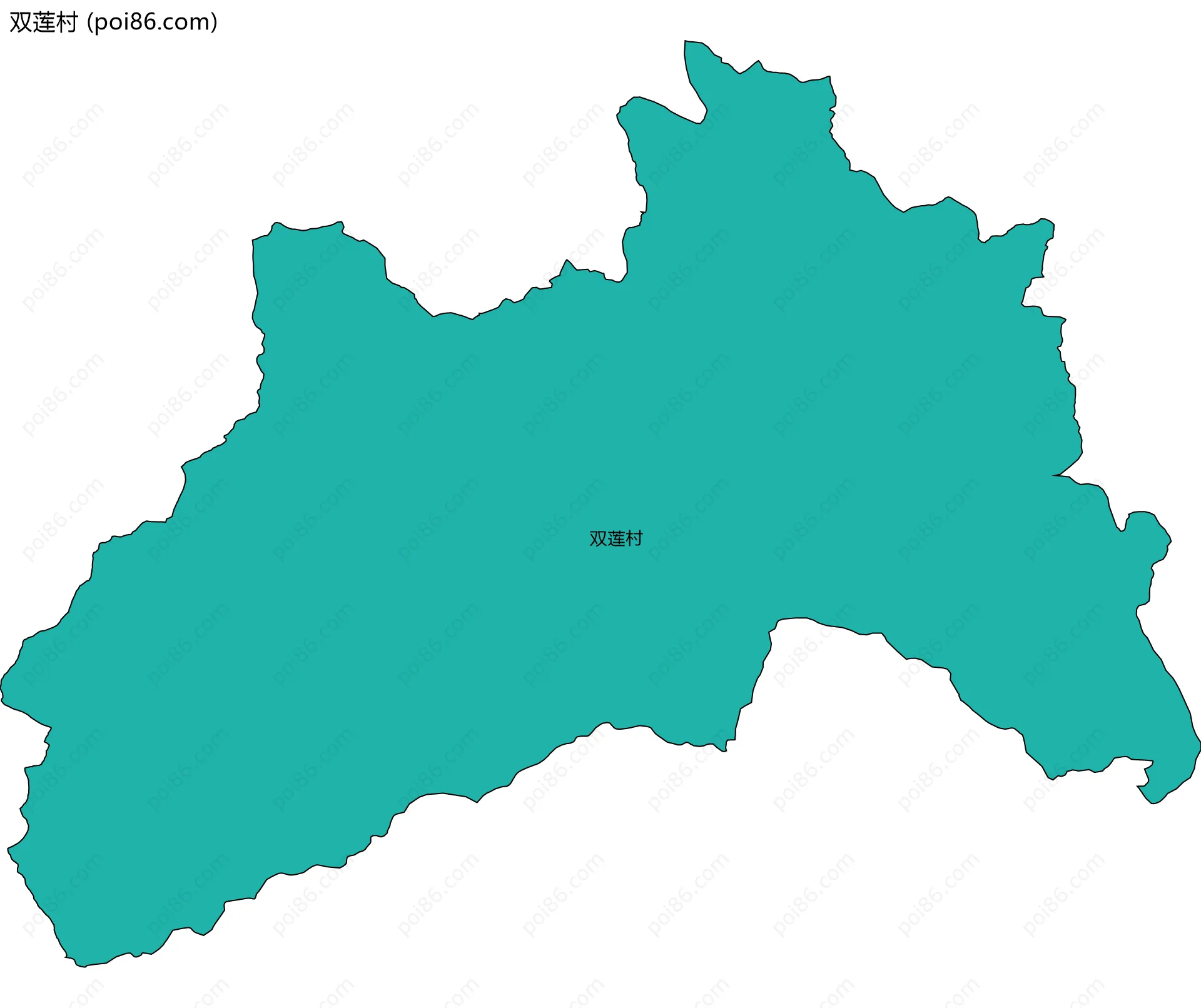 双莲村边界地图