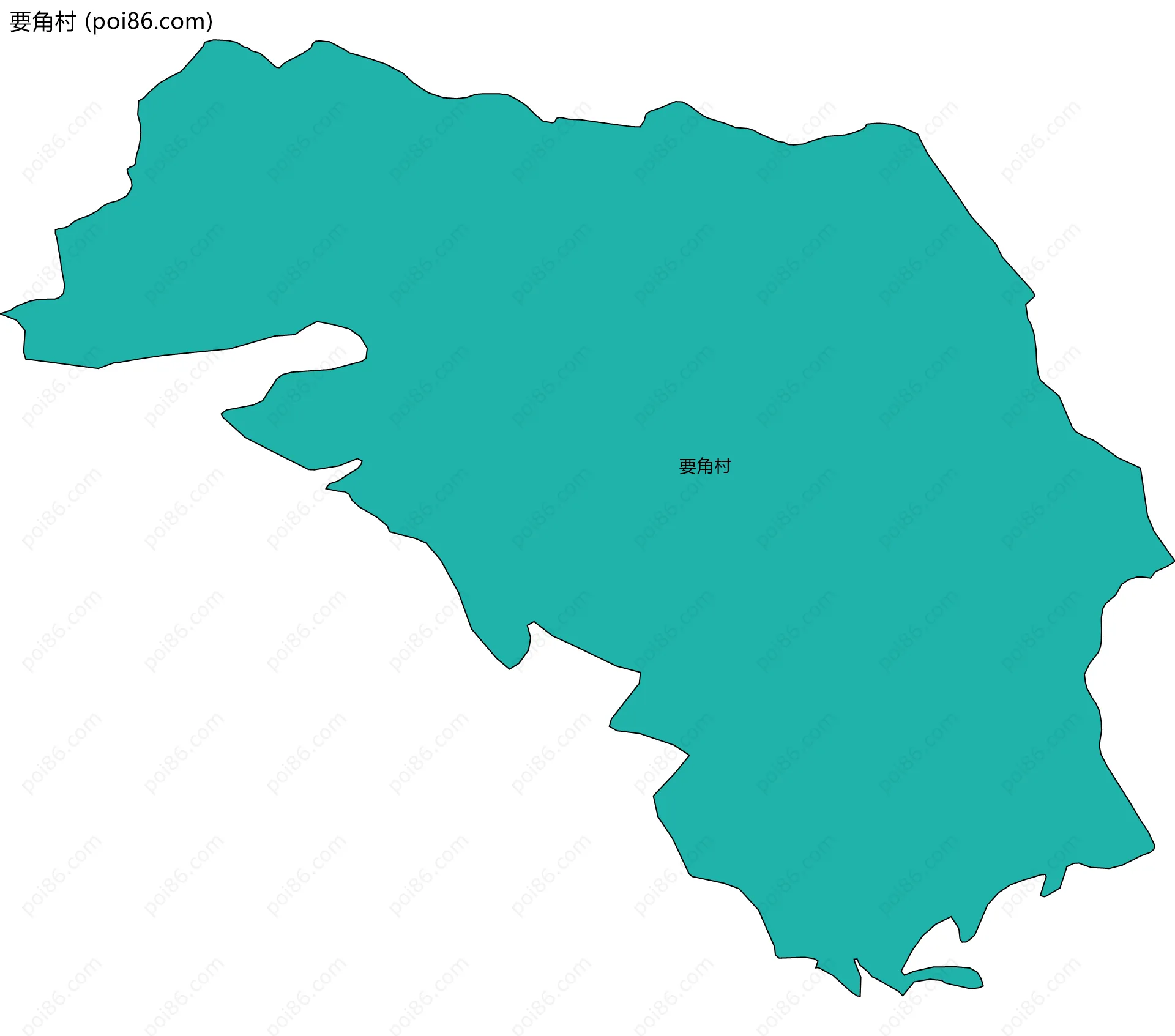要角村边界地图