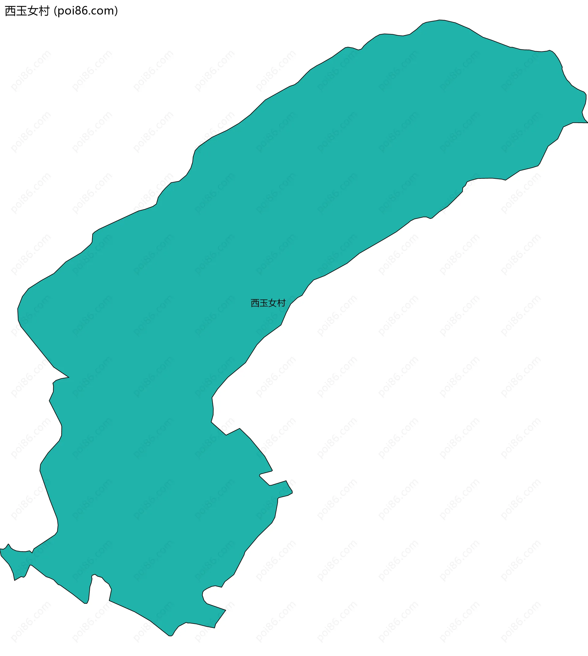 西玉女村边界地图