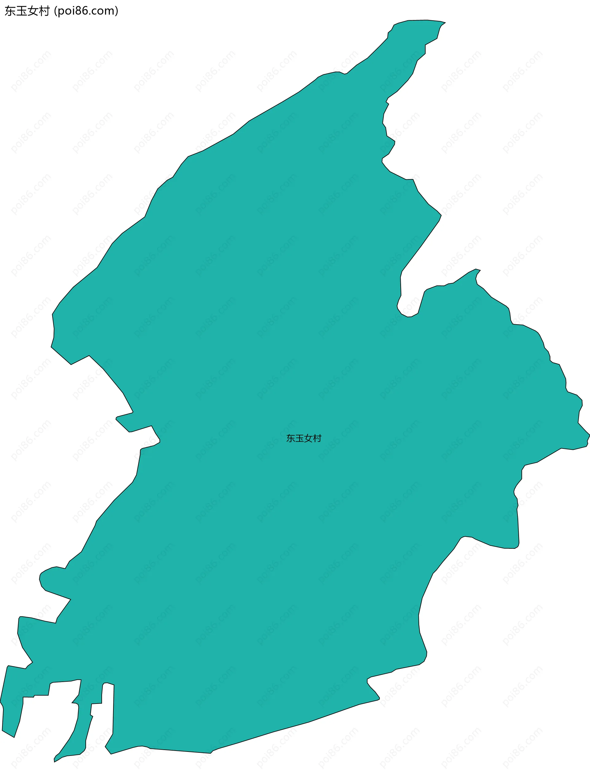 东玉女村边界地图