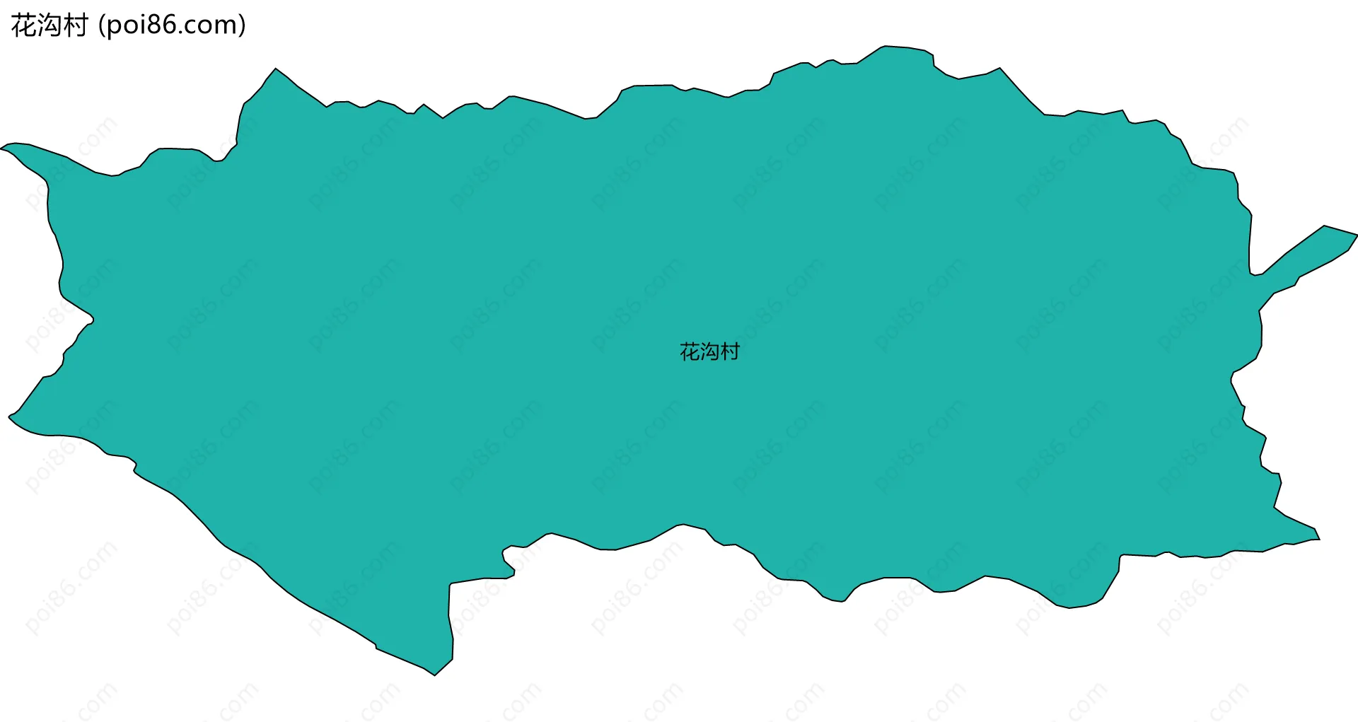 花沟村边界地图