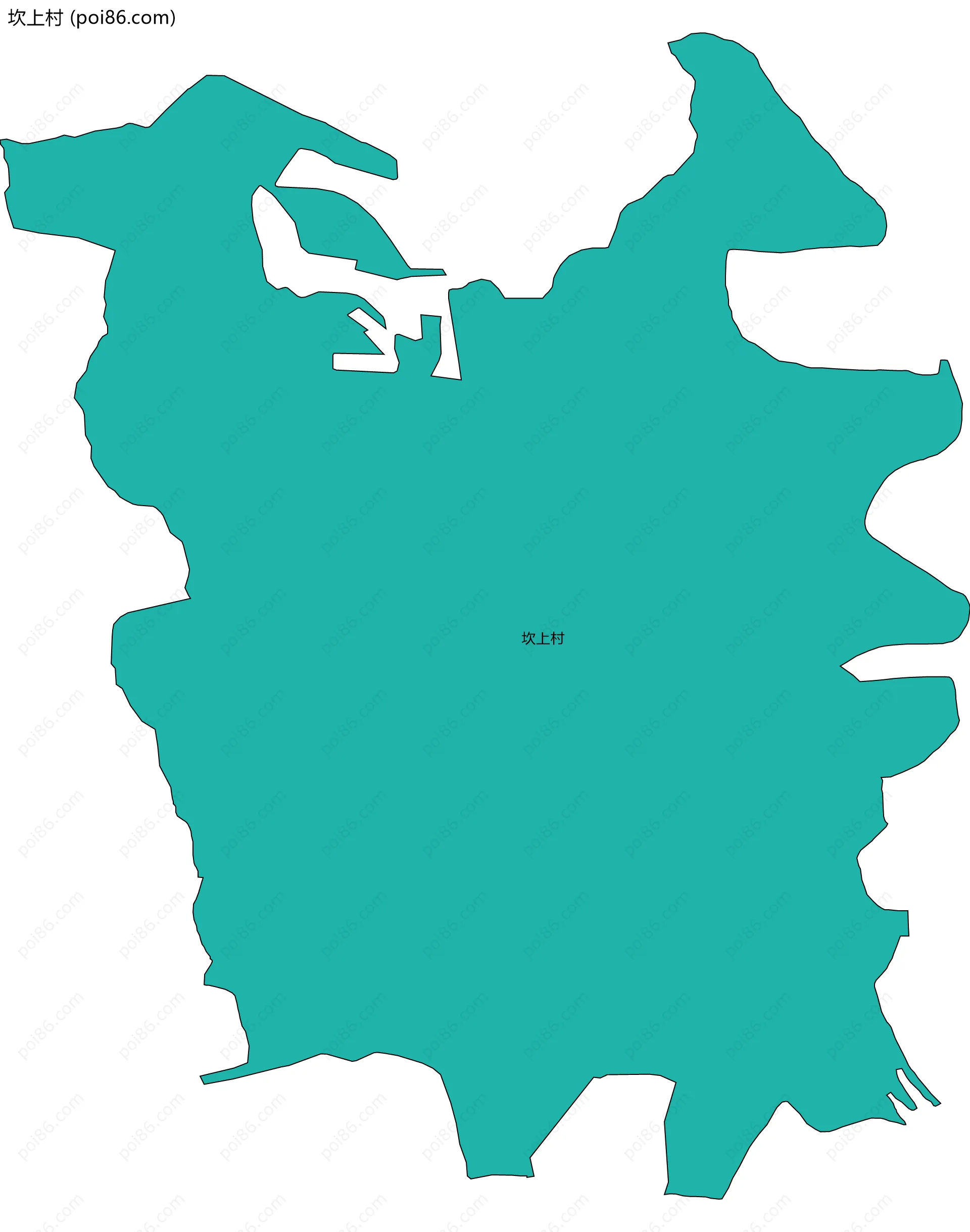 坎上村边界地图