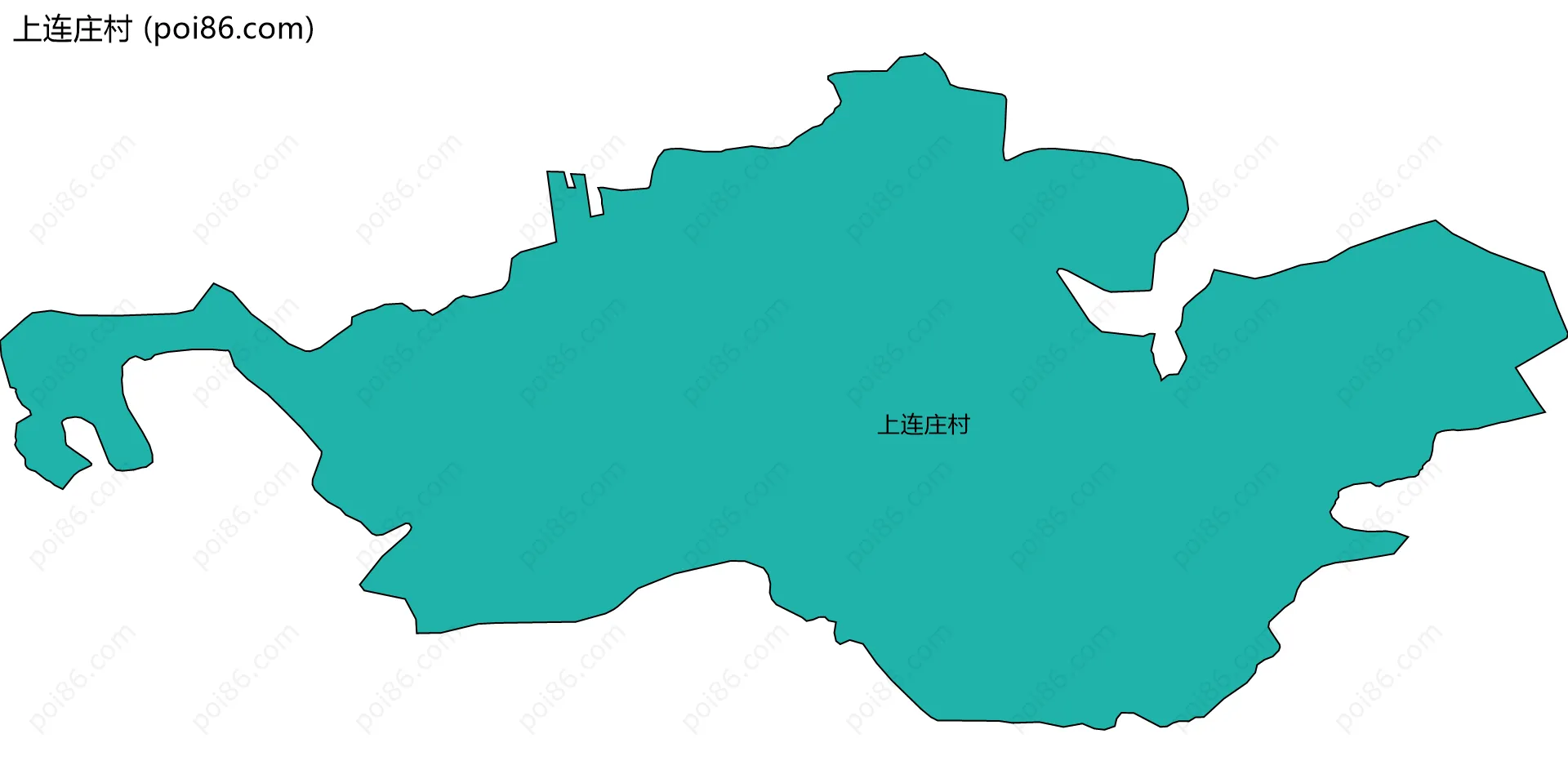 上连庄村边界地图