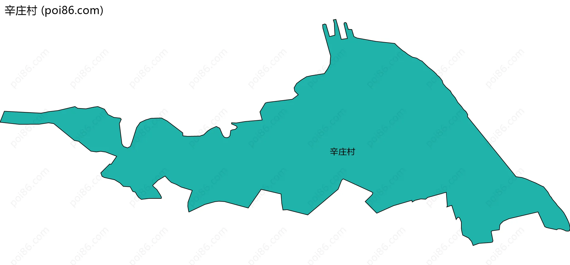 辛庄村边界地图