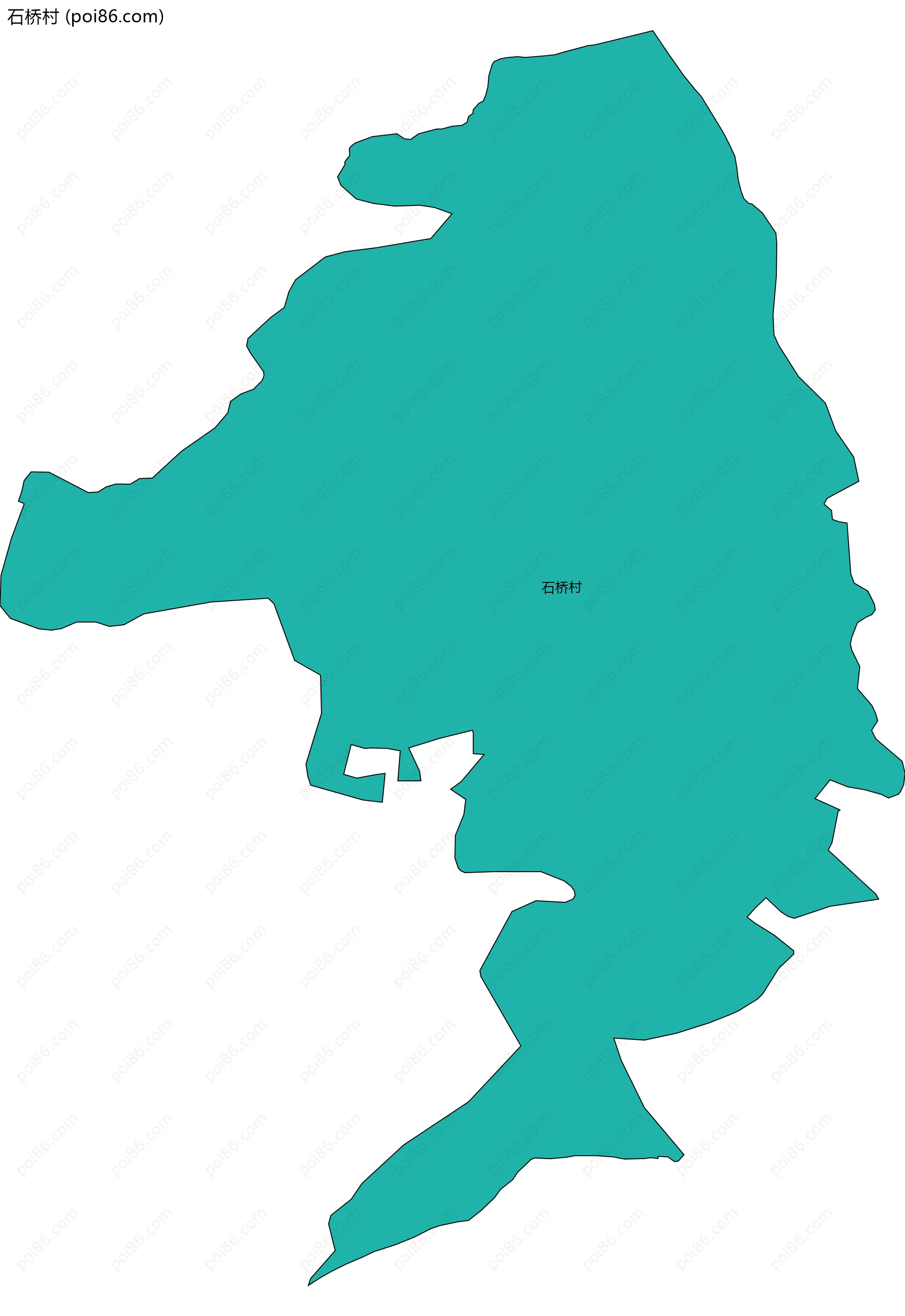 石桥村边界地图