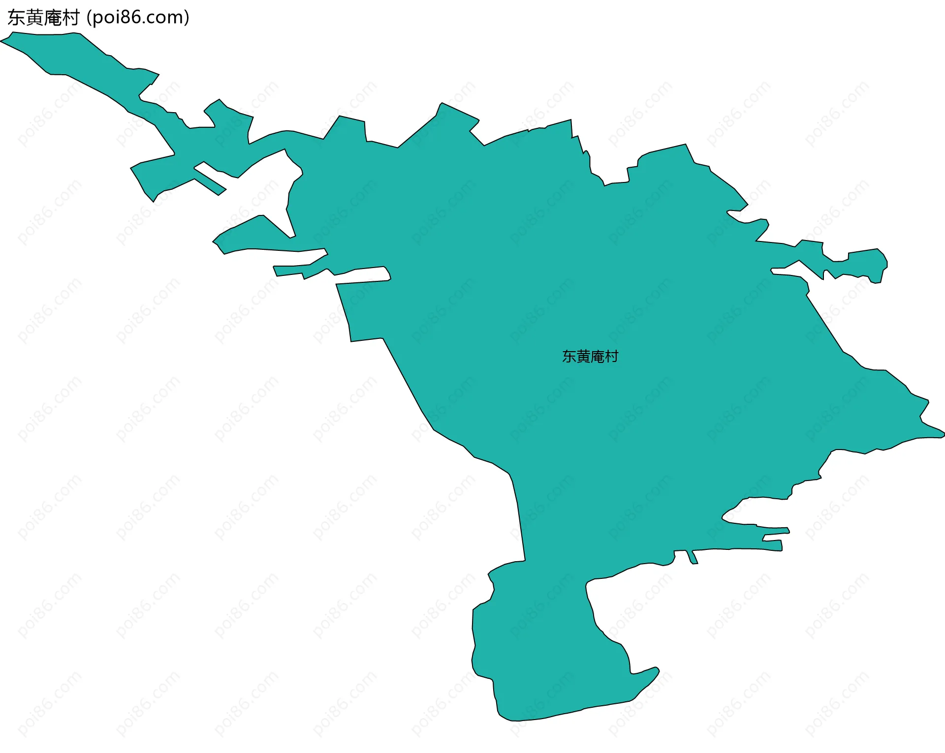 东黄庵村边界地图