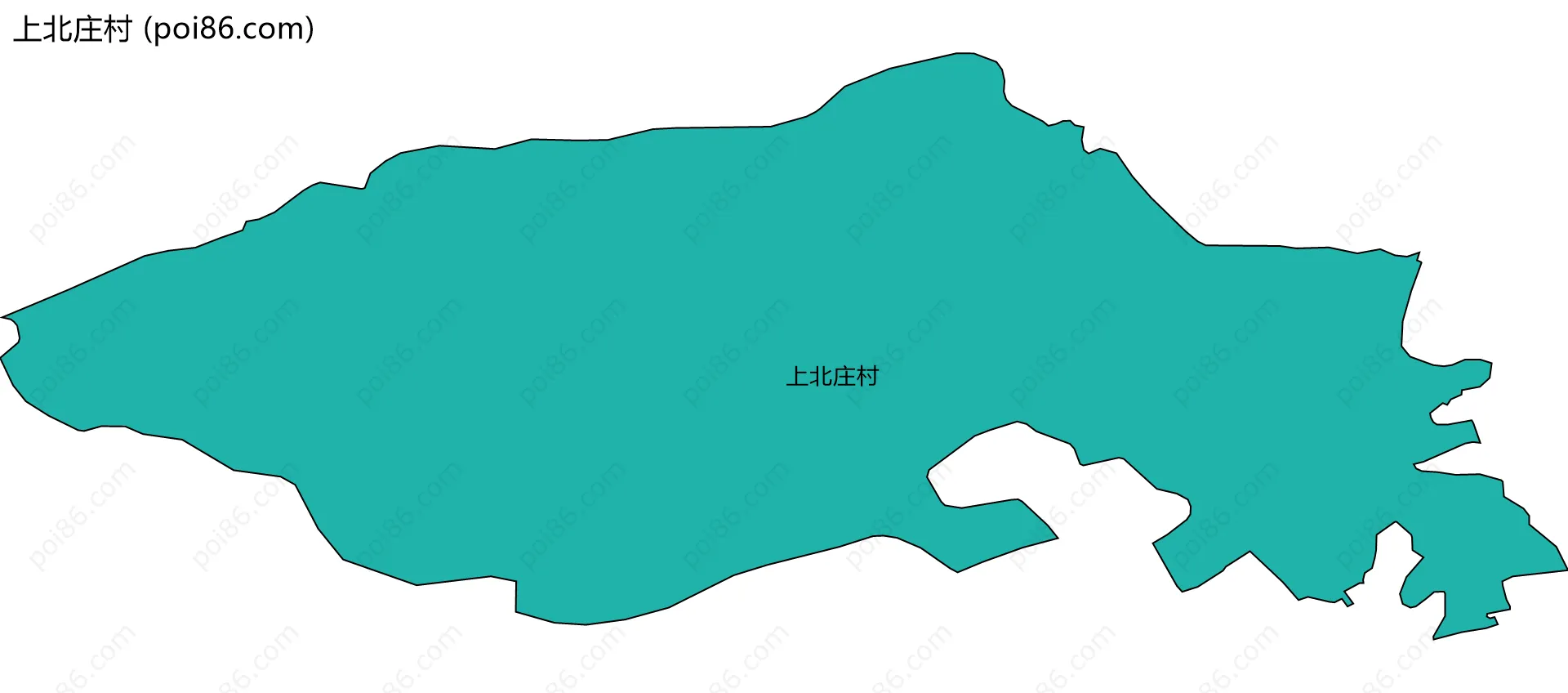 上北庄村边界地图