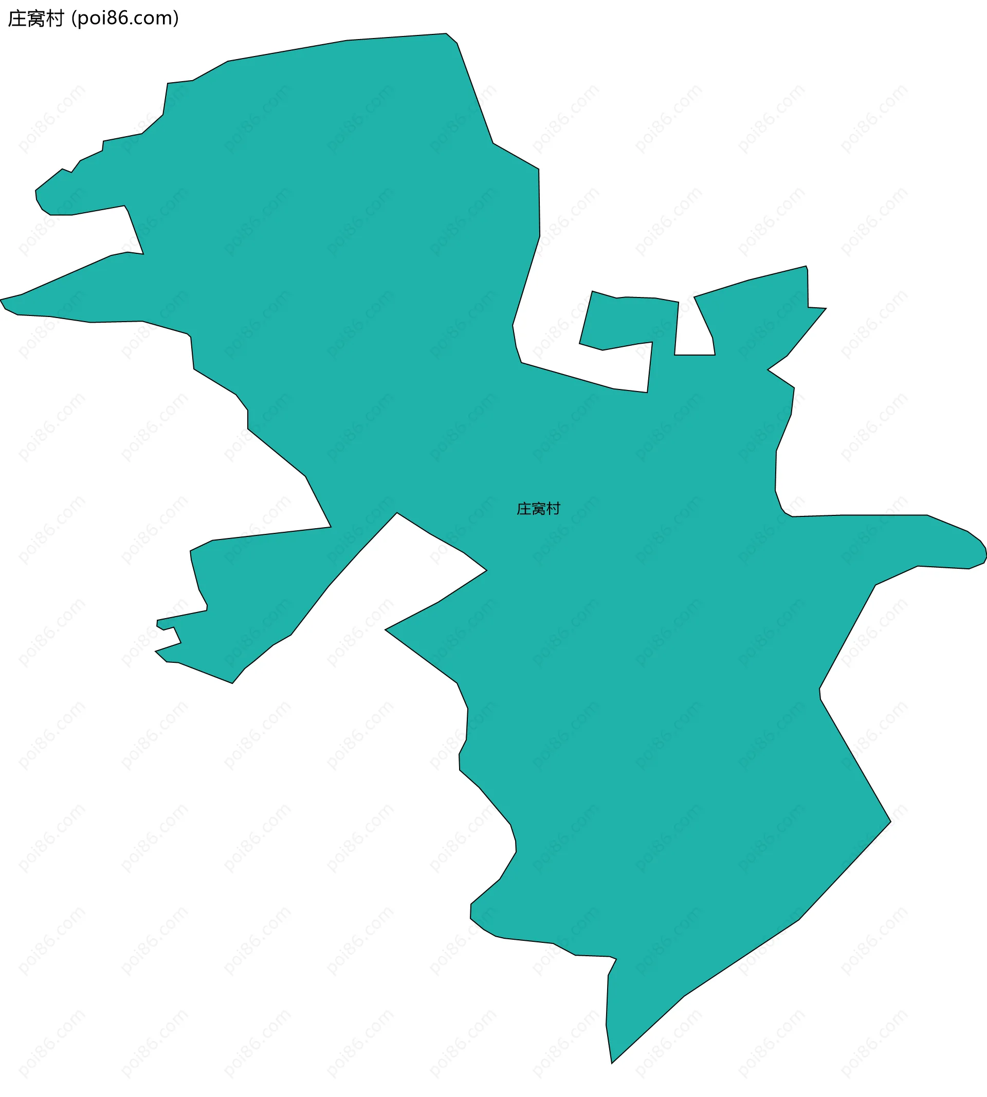 庄窝村边界地图