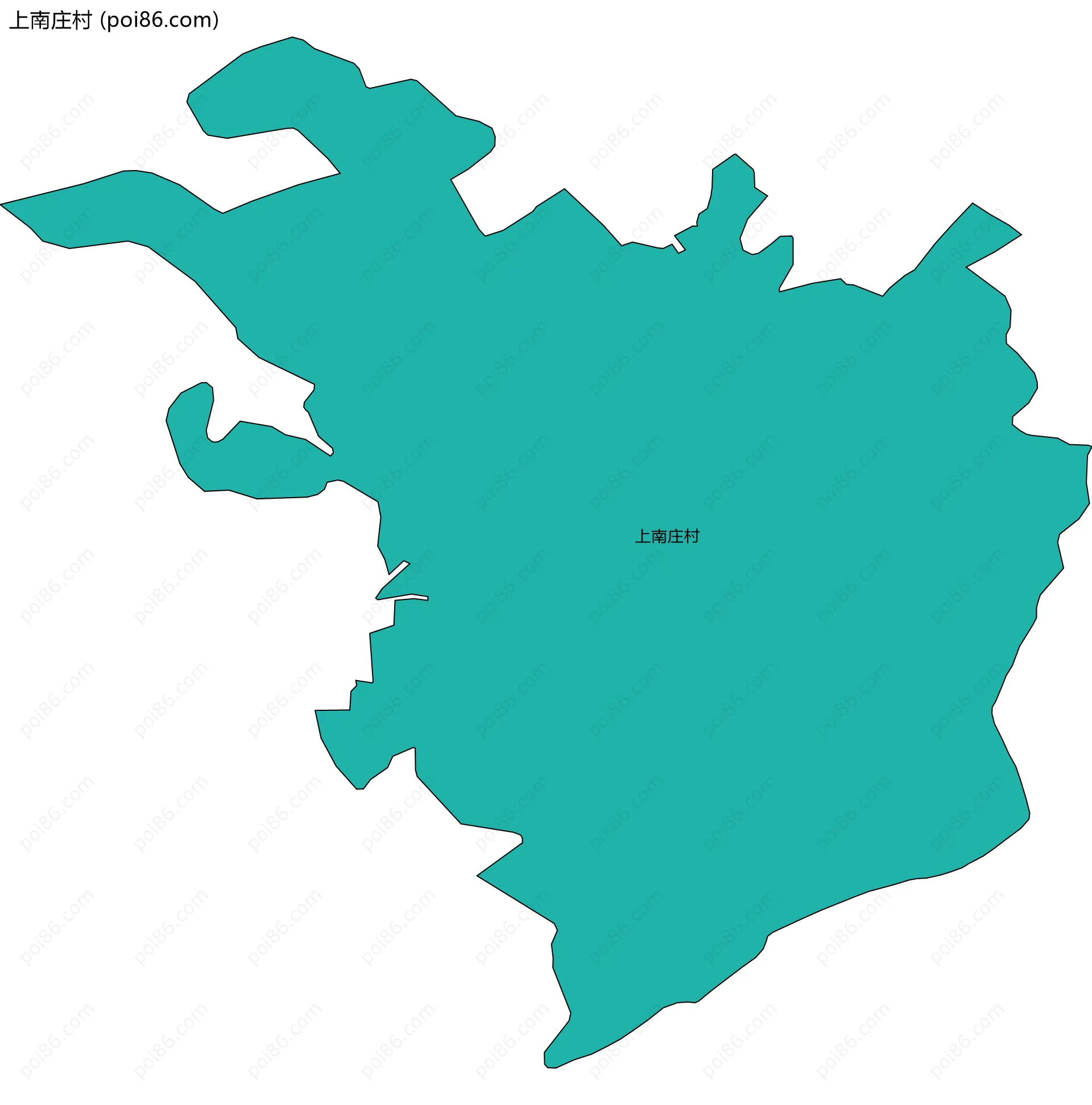 上南庄村边界地图