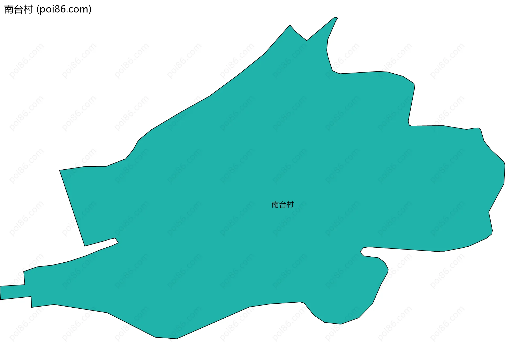 南台村边界地图