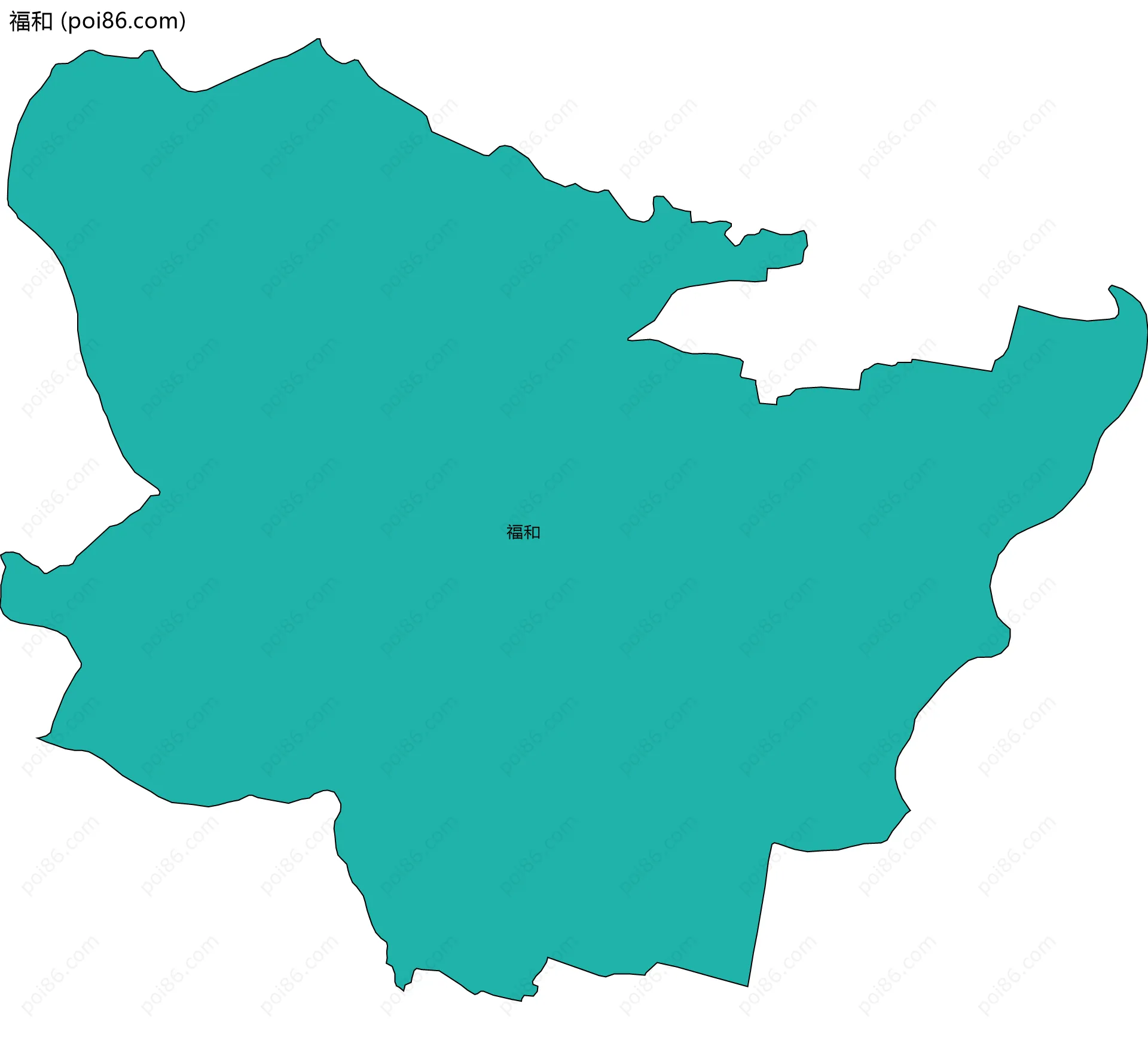 福和边界地图