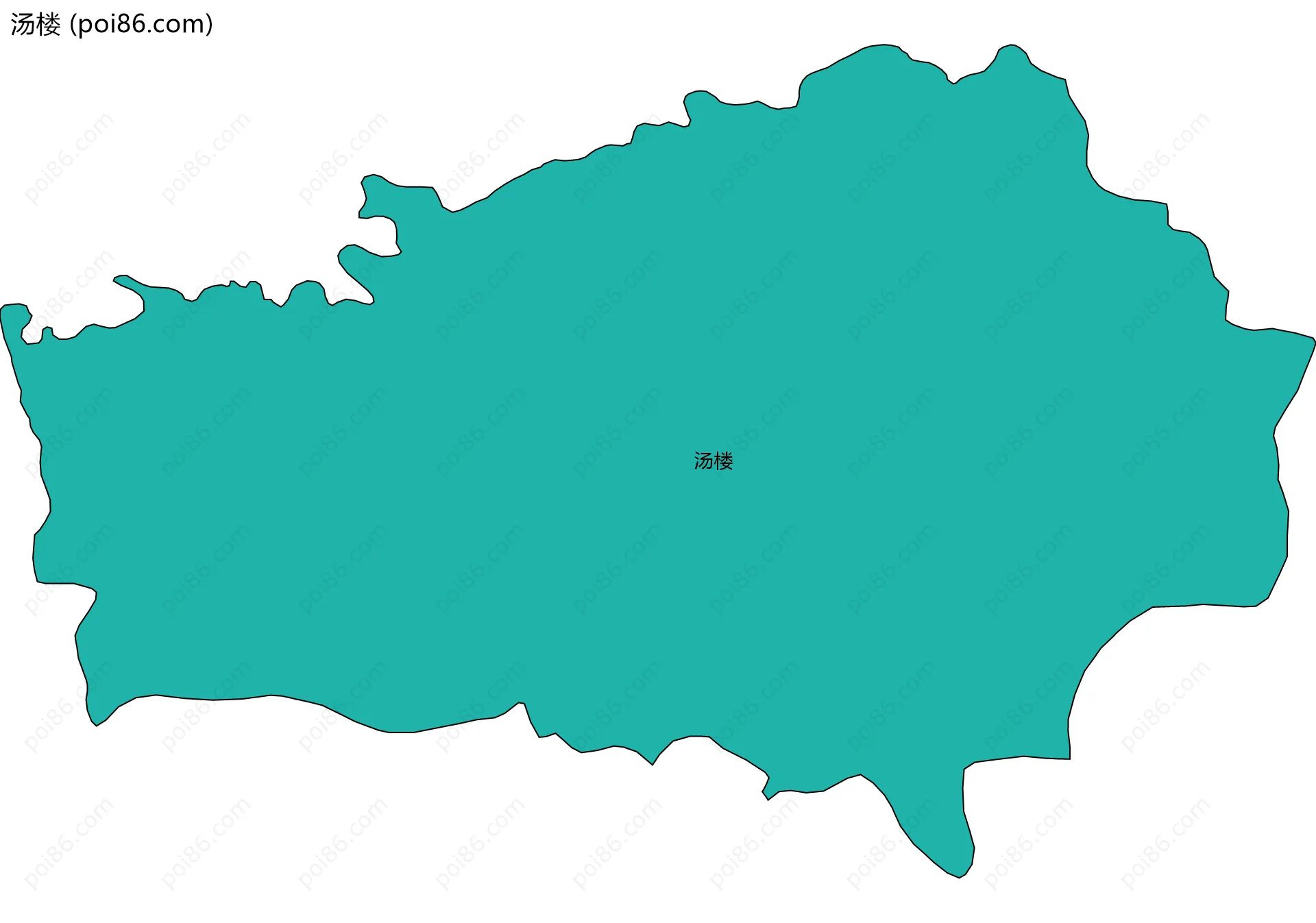 汤楼边界地图