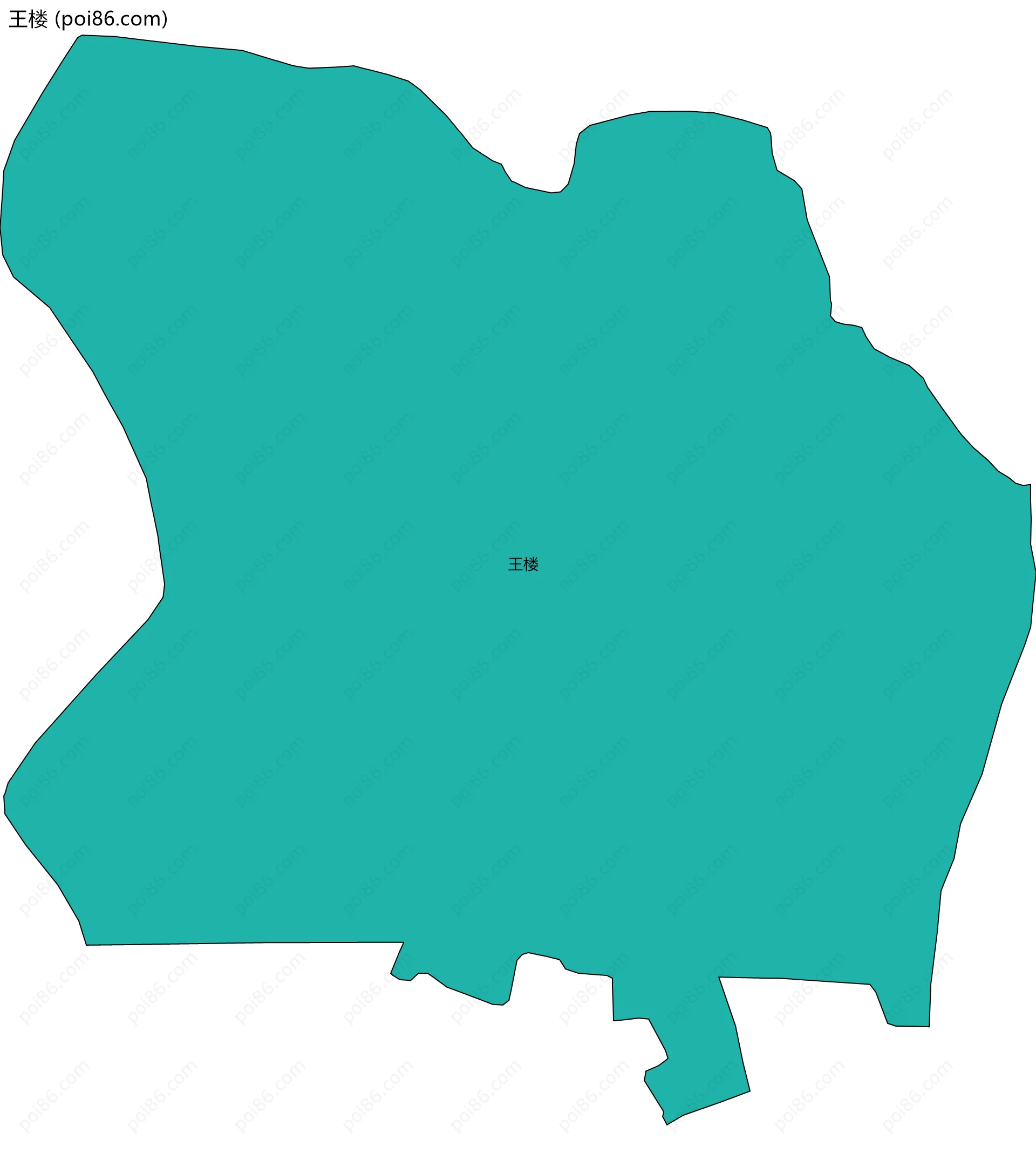 王楼边界地图