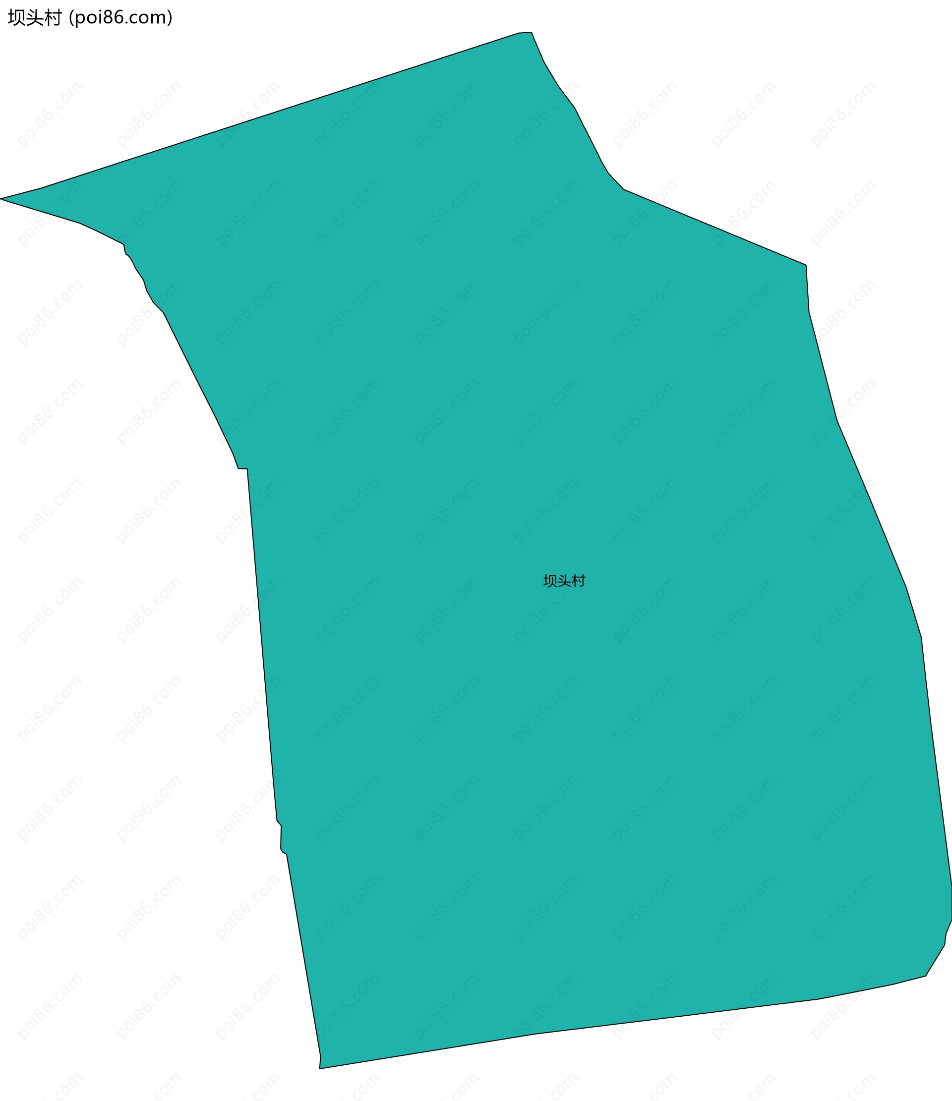 坝头村边界地图