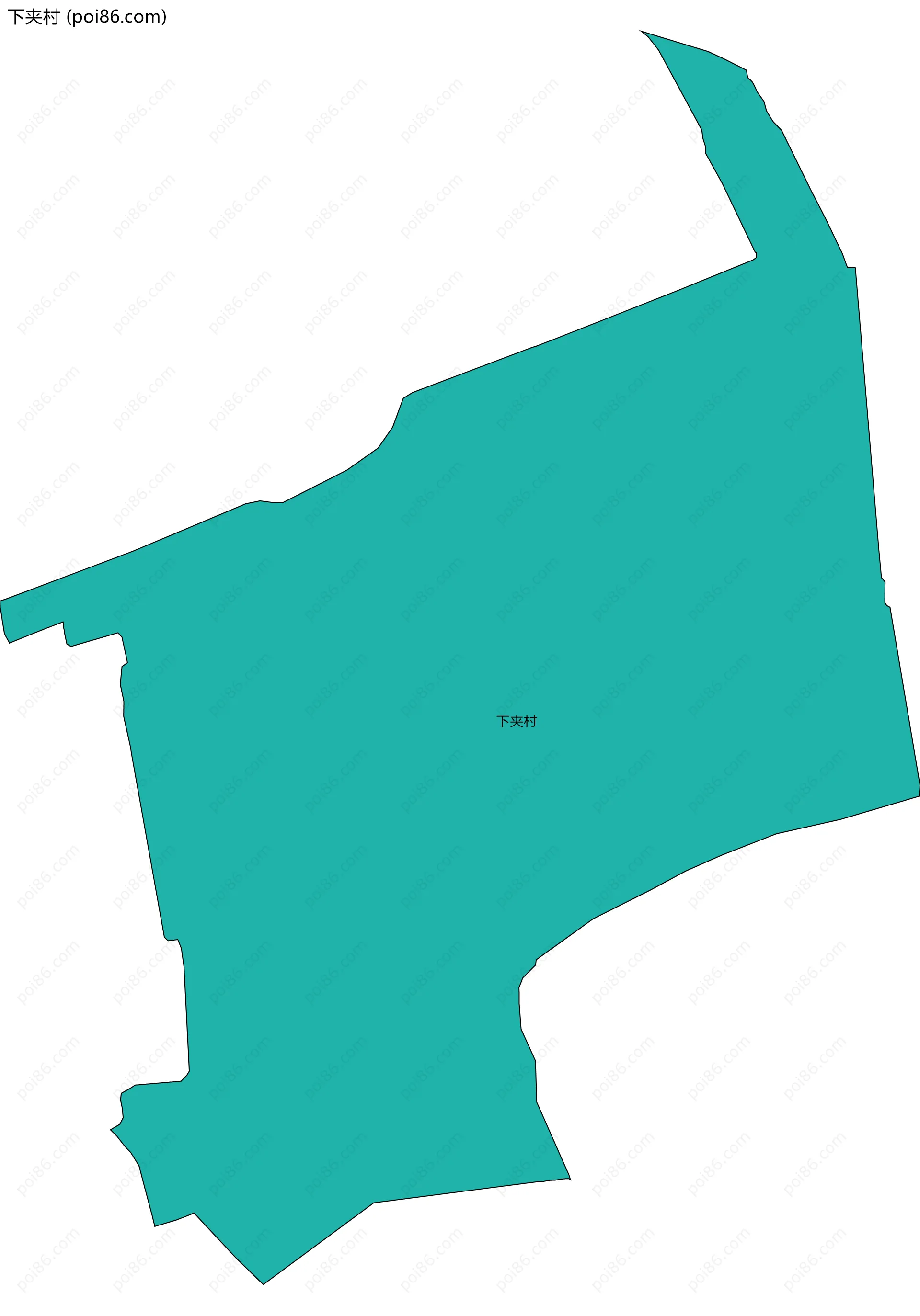 下夹村边界地图