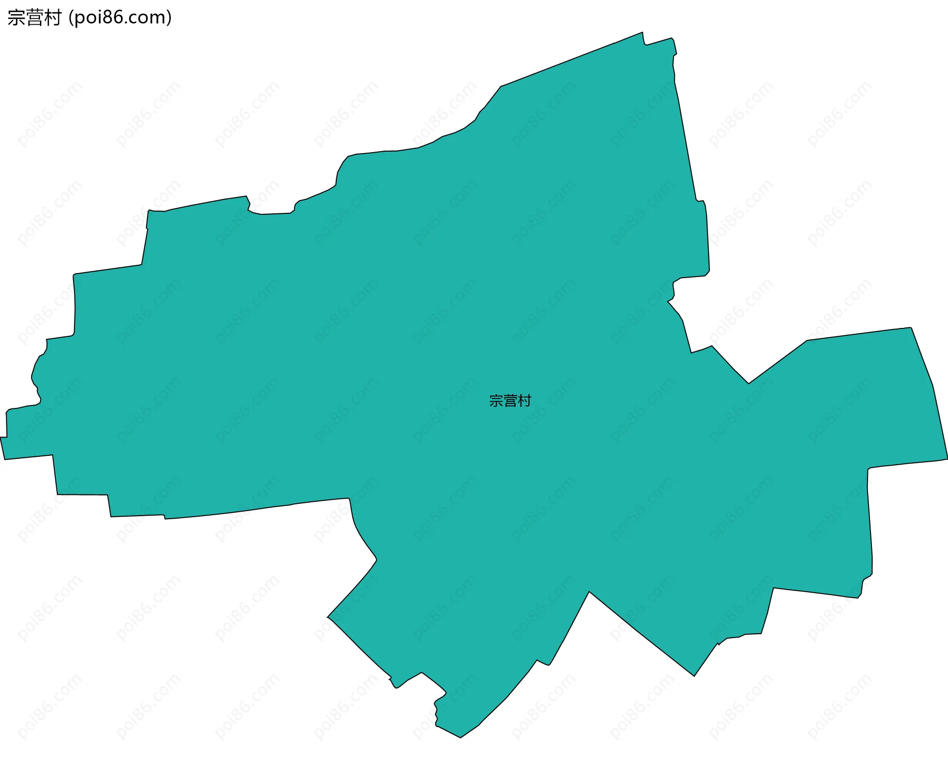 宗营村边界地图
