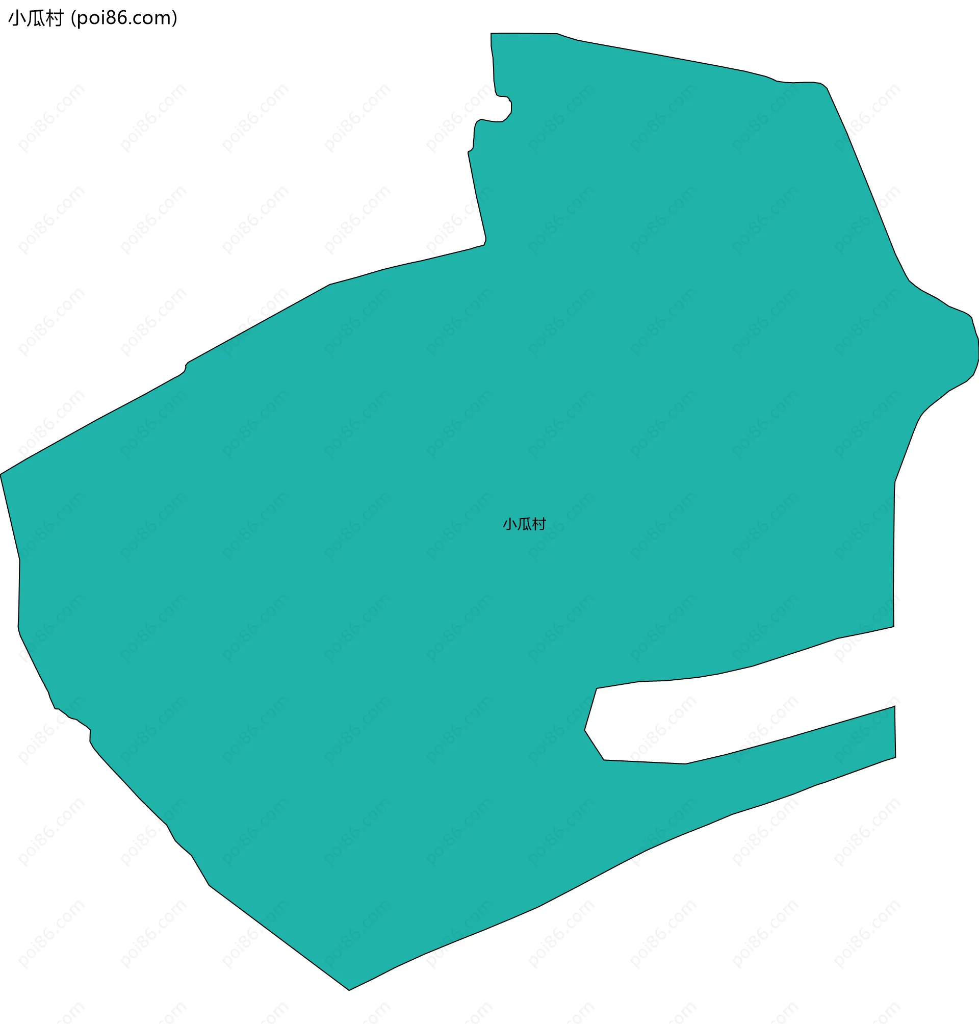 小瓜村边界地图