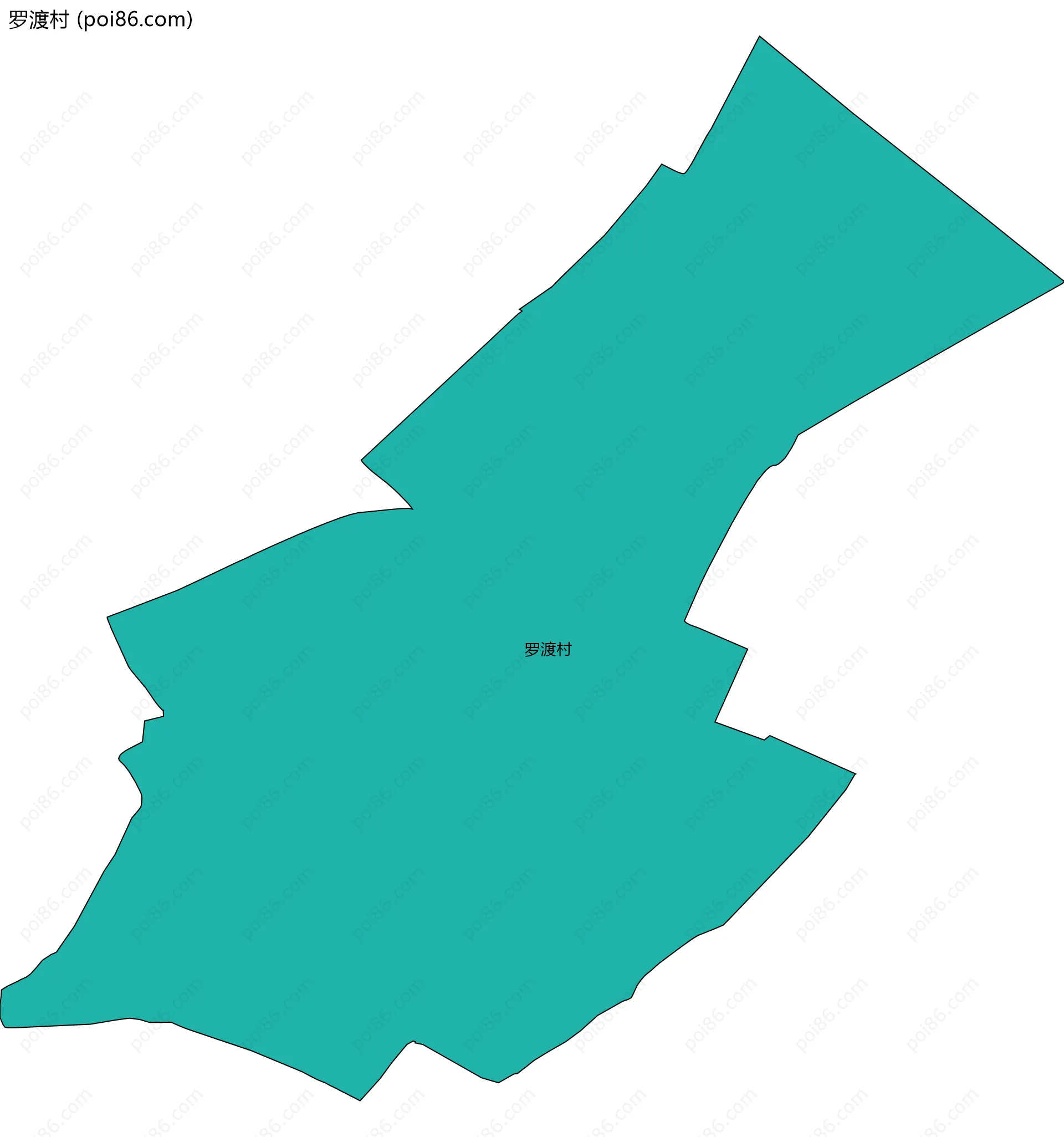罗渡村边界地图