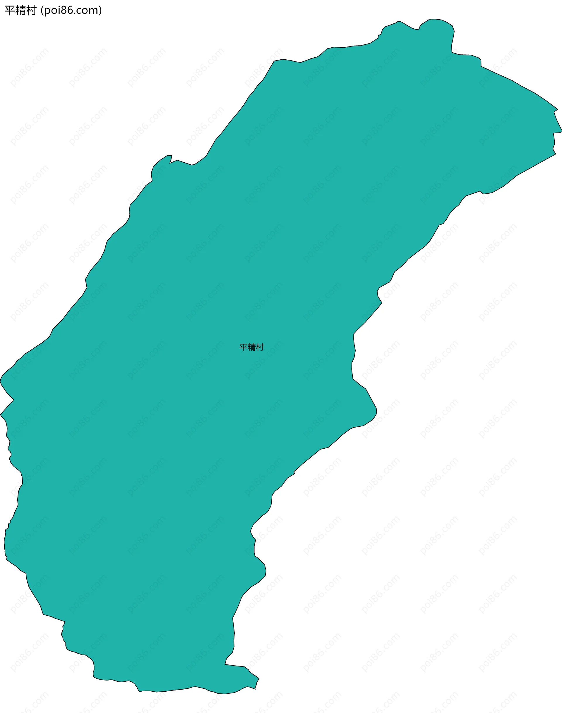 平精村边界地图