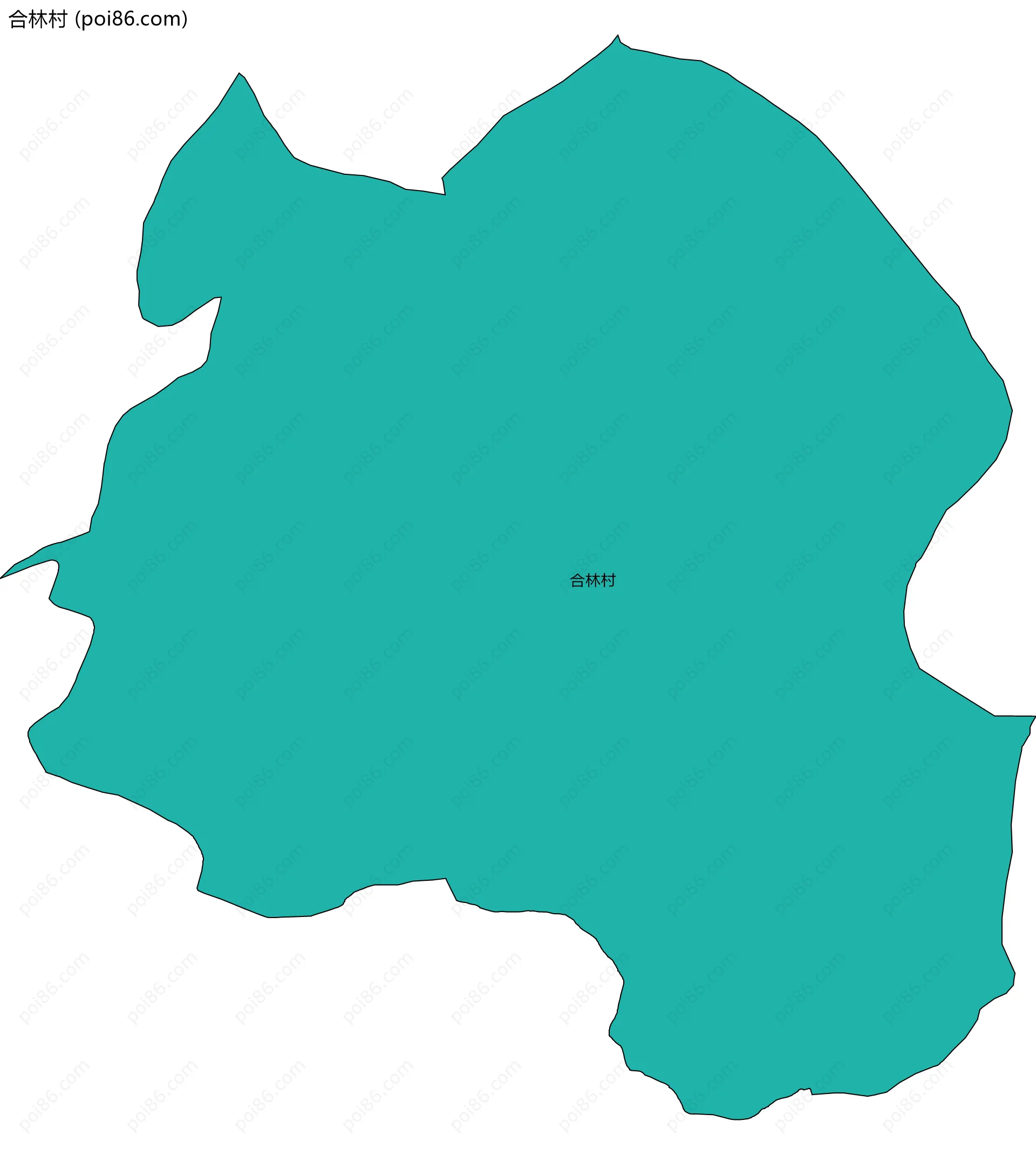 合林村边界地图