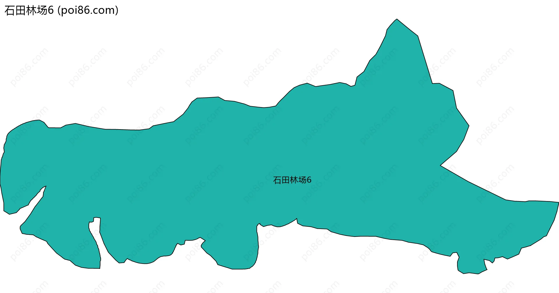 石田林场6边界地图