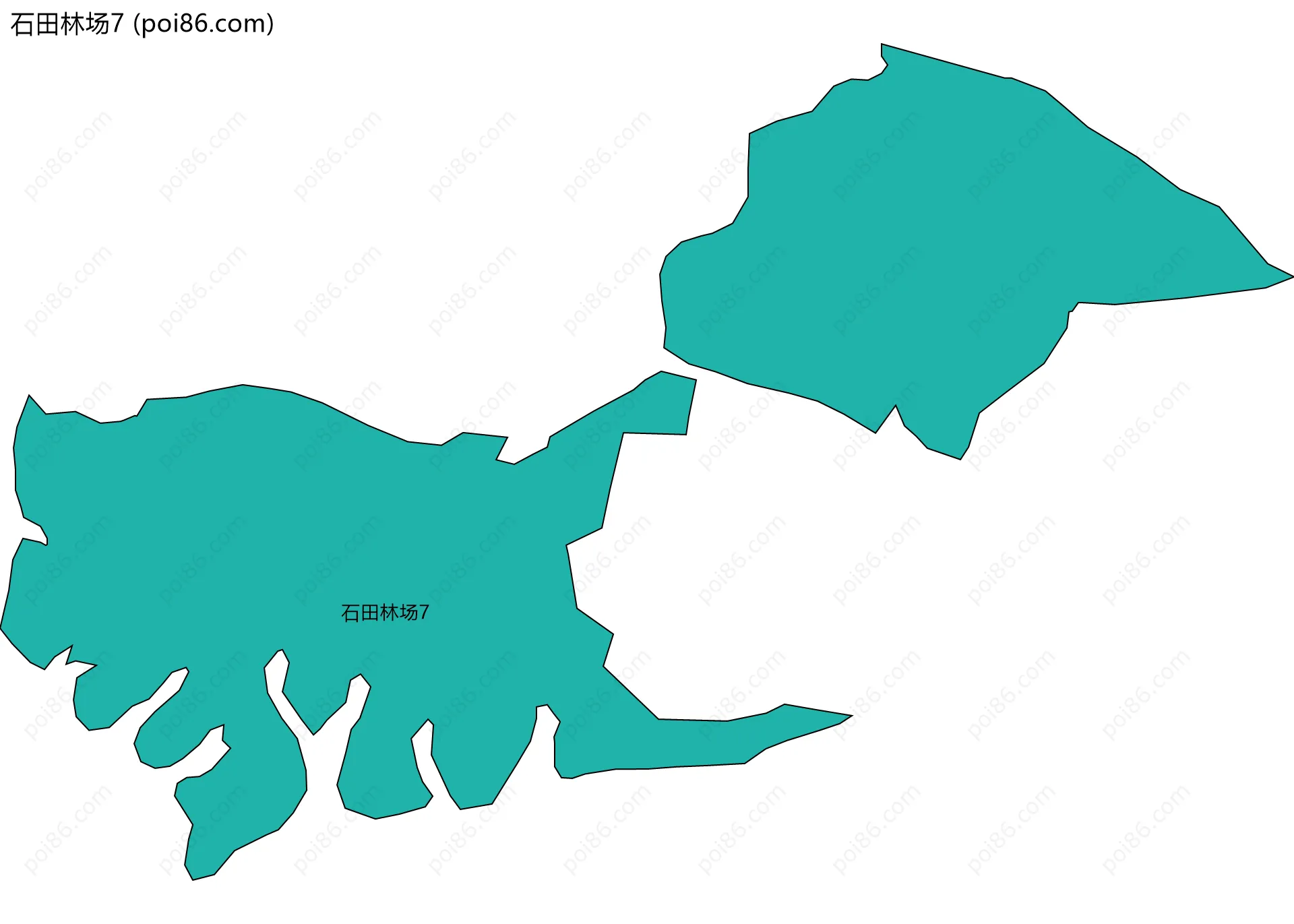 石田林场7边界地图