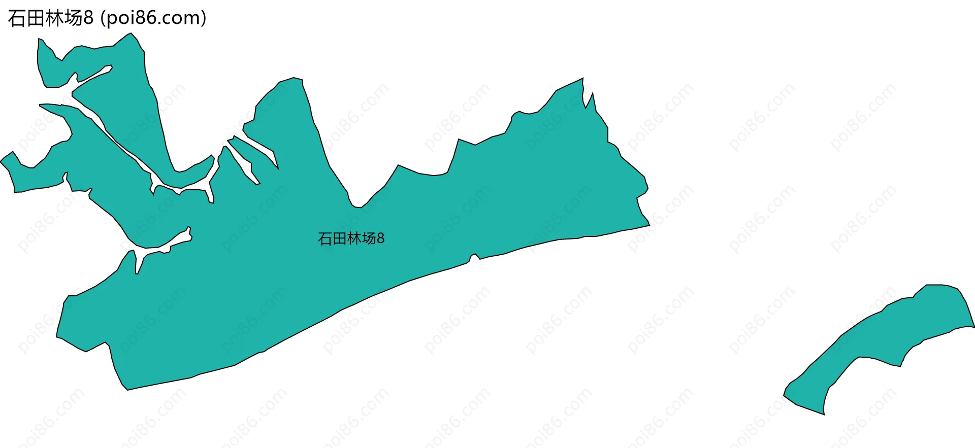 石田林场8边界地图