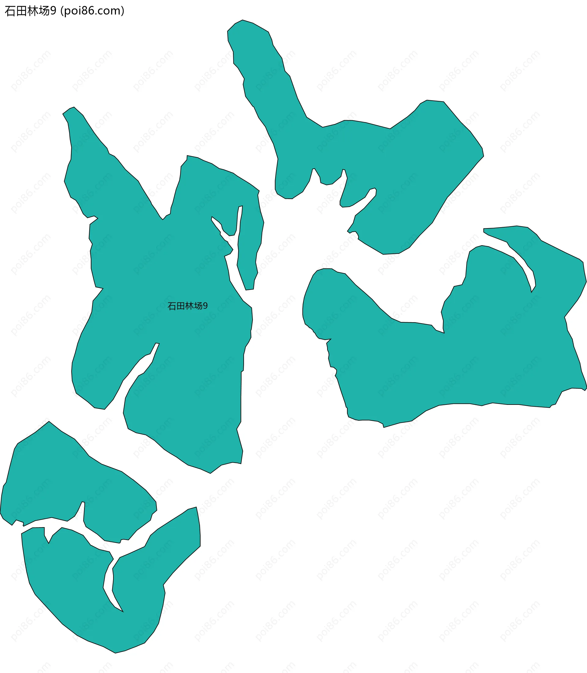 石田林场9边界地图