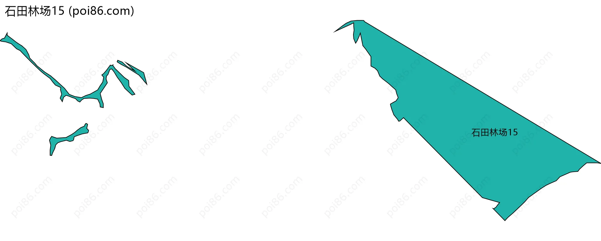 石田林场15边界地图