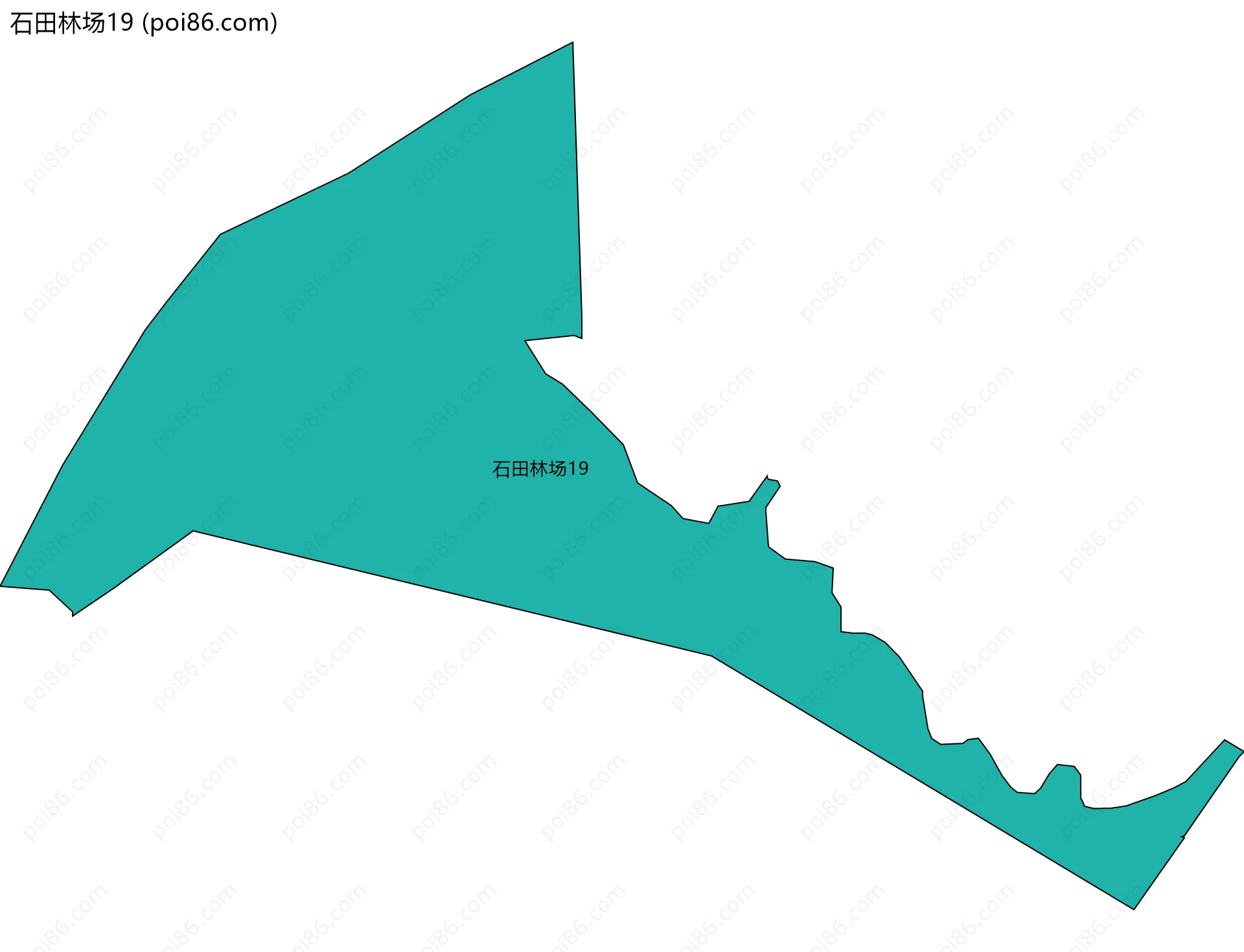 石田林场19边界地图