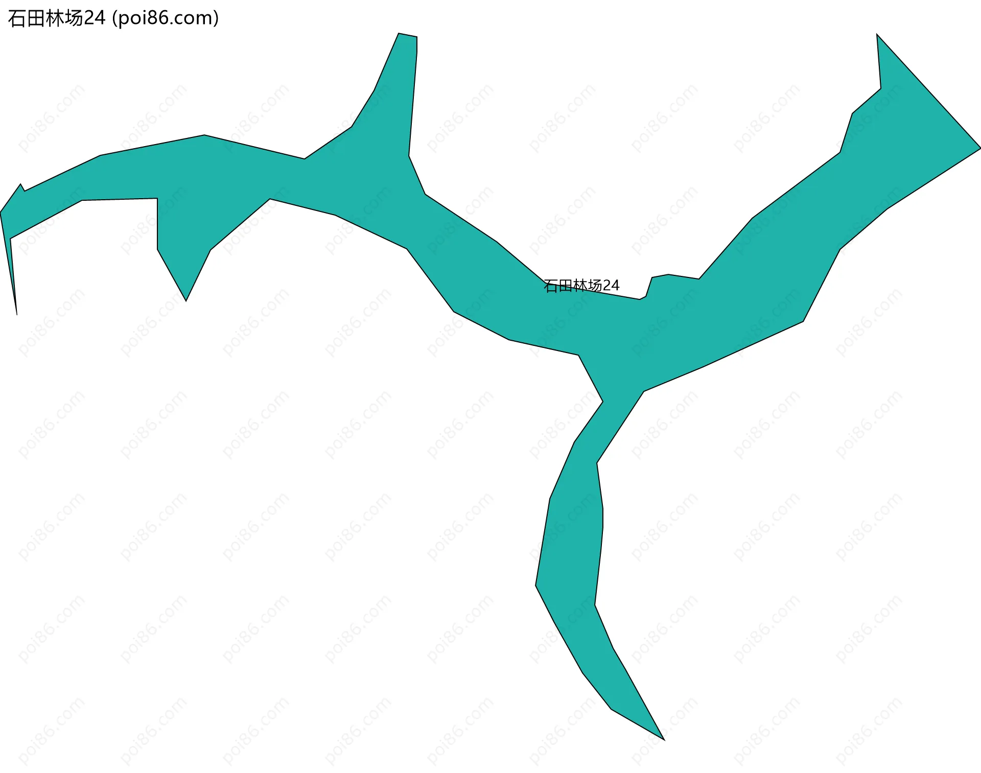 石田林场24边界地图