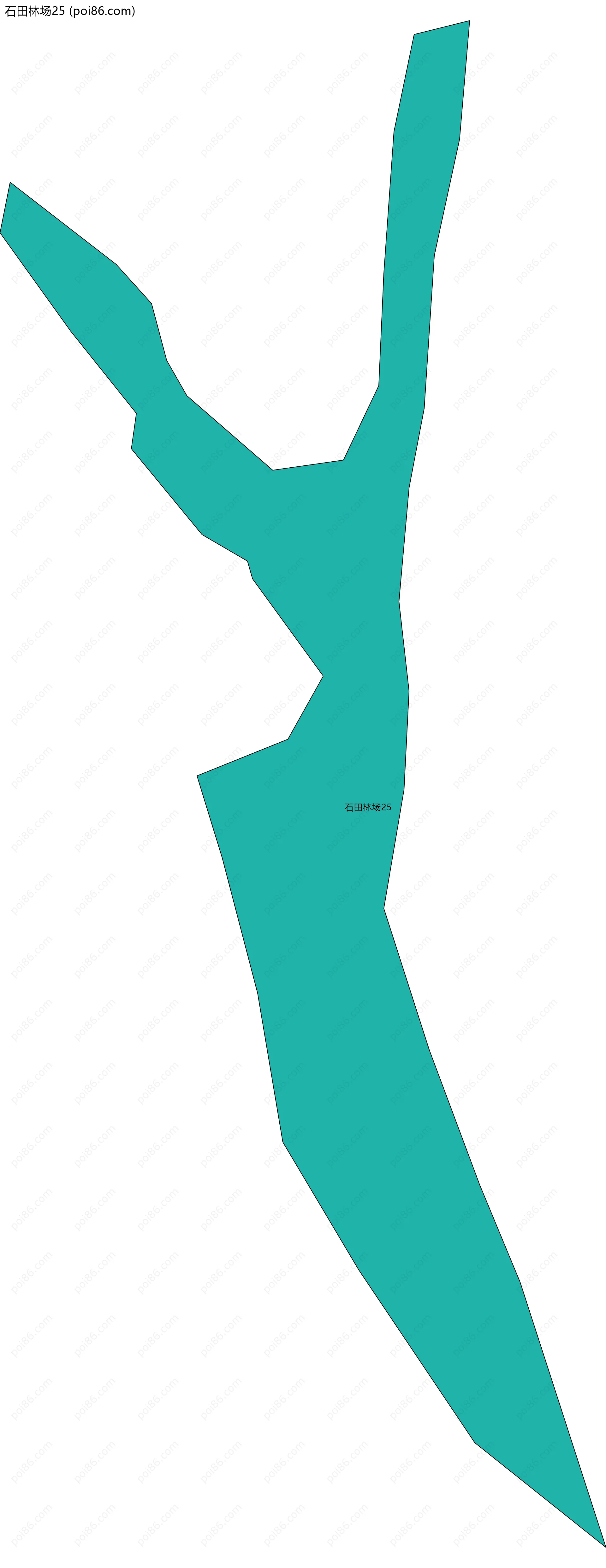 石田林场25边界地图