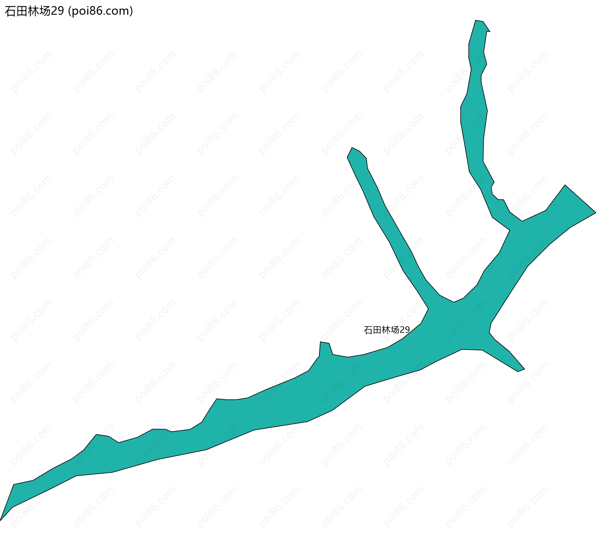 石田林场29边界地图