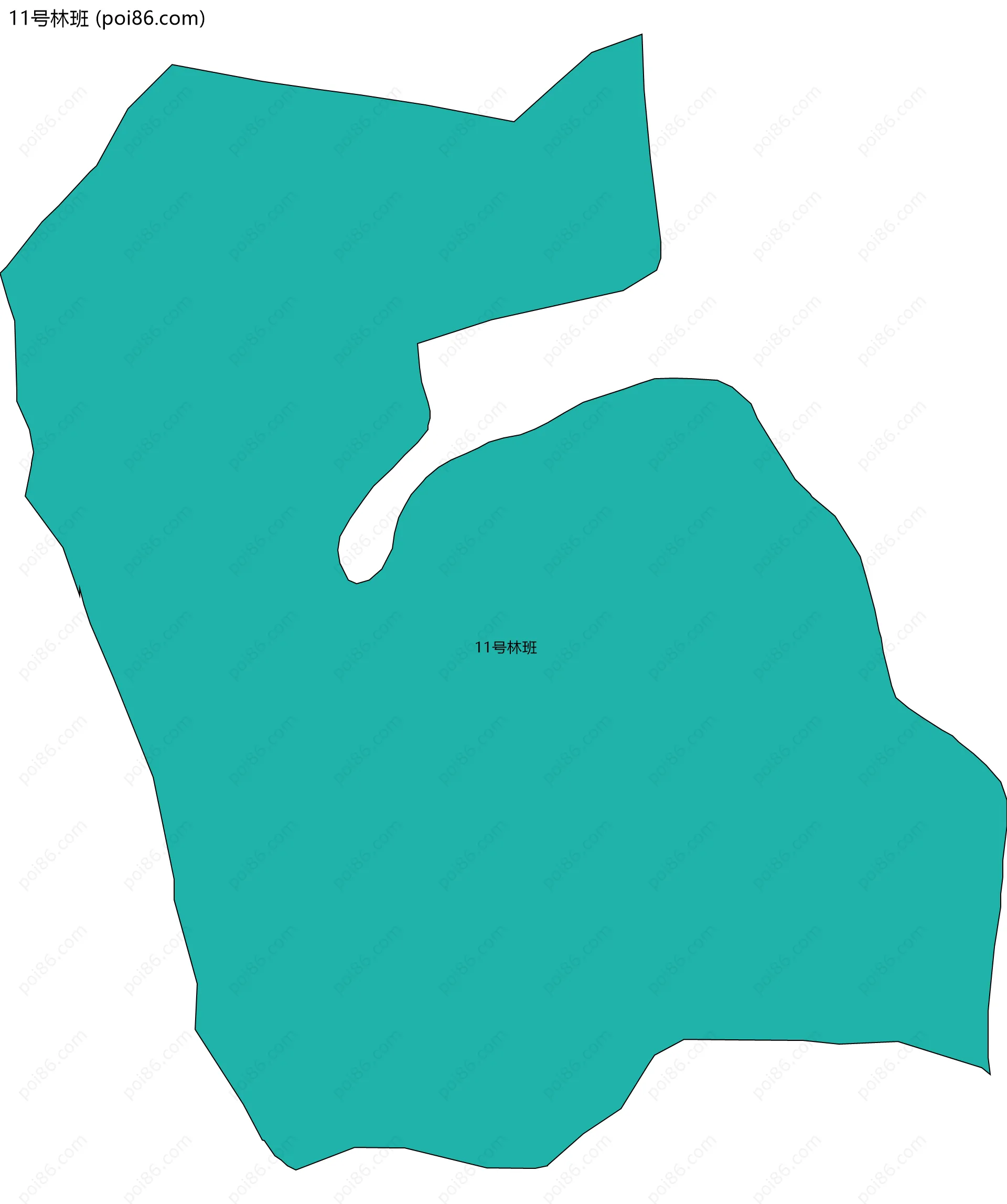 11号林班边界地图
