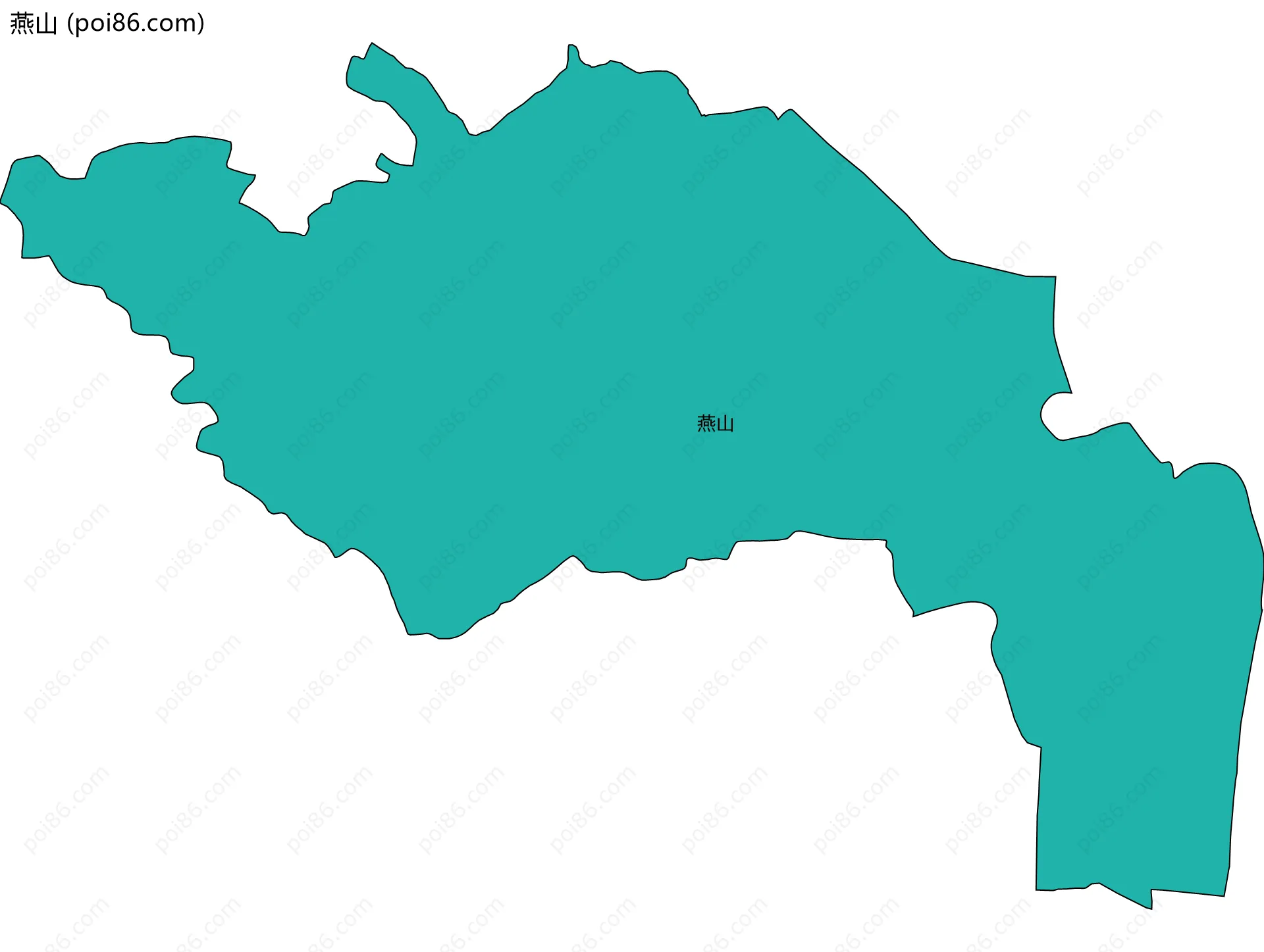 燕山边界地图