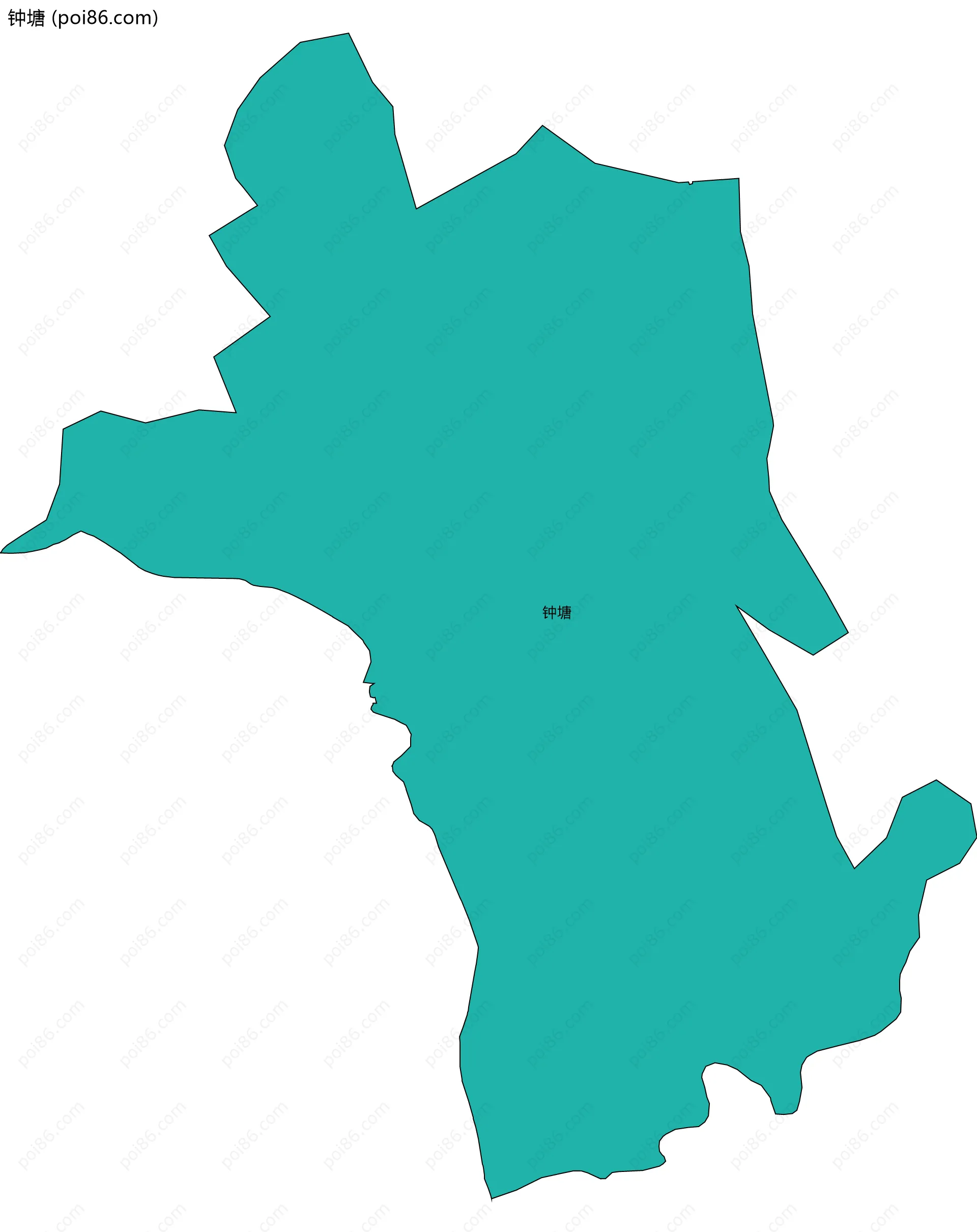 钟塘边界地图