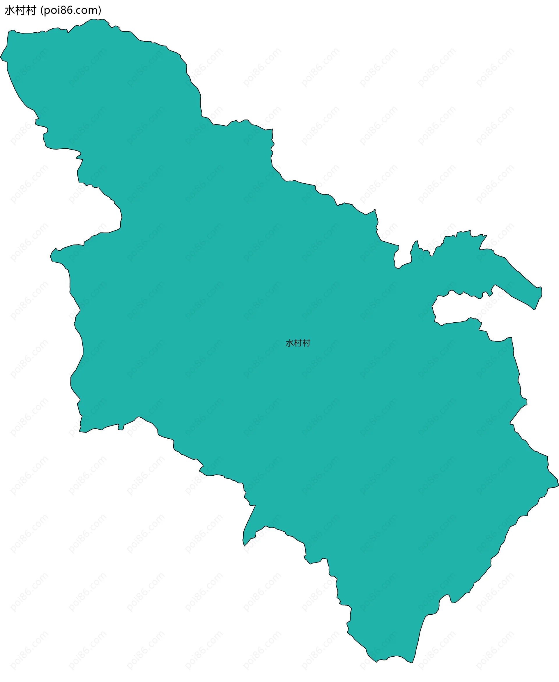 水村村边界地图