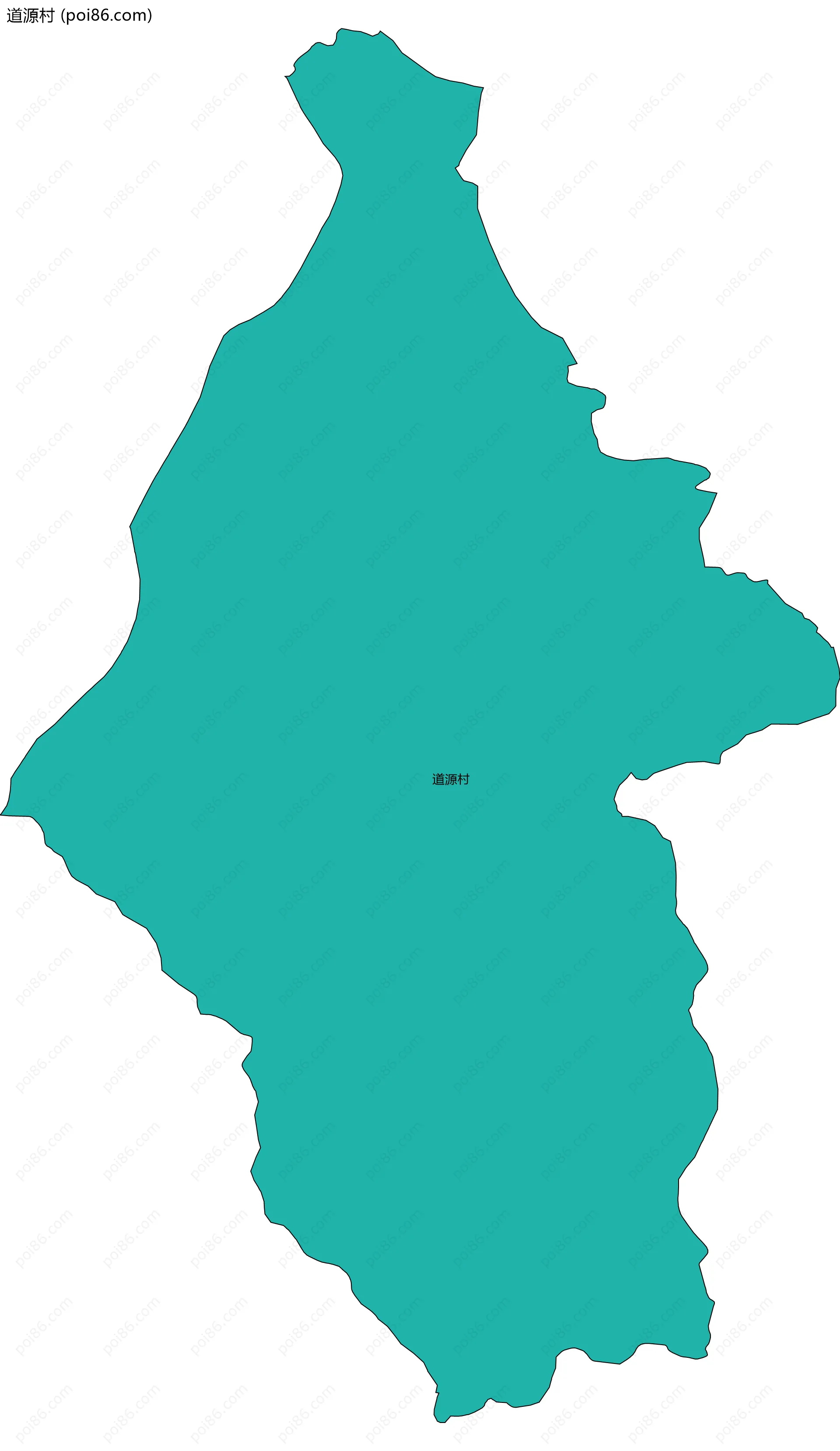 道源村边界地图