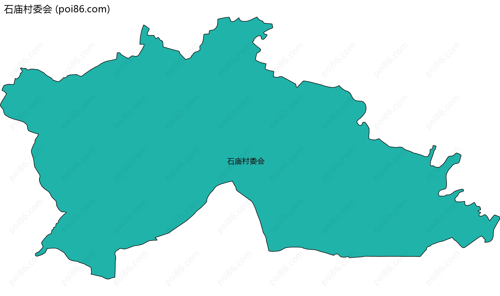 石庙村委会边界地图
