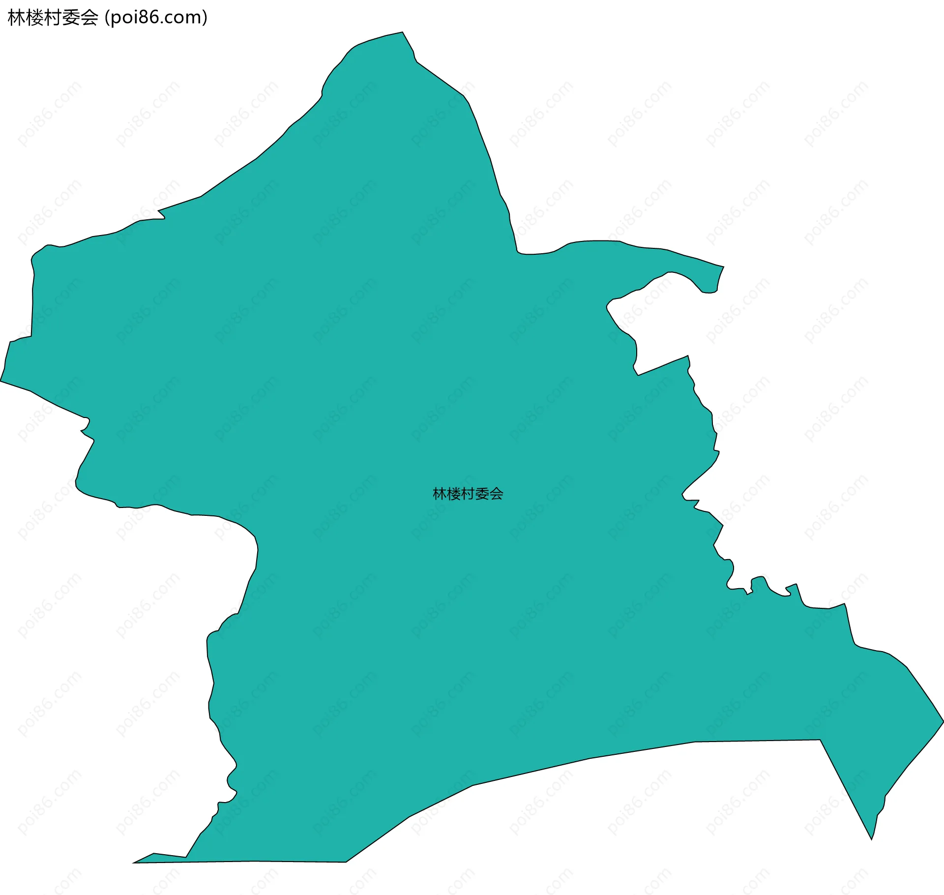 林楼村委会边界地图