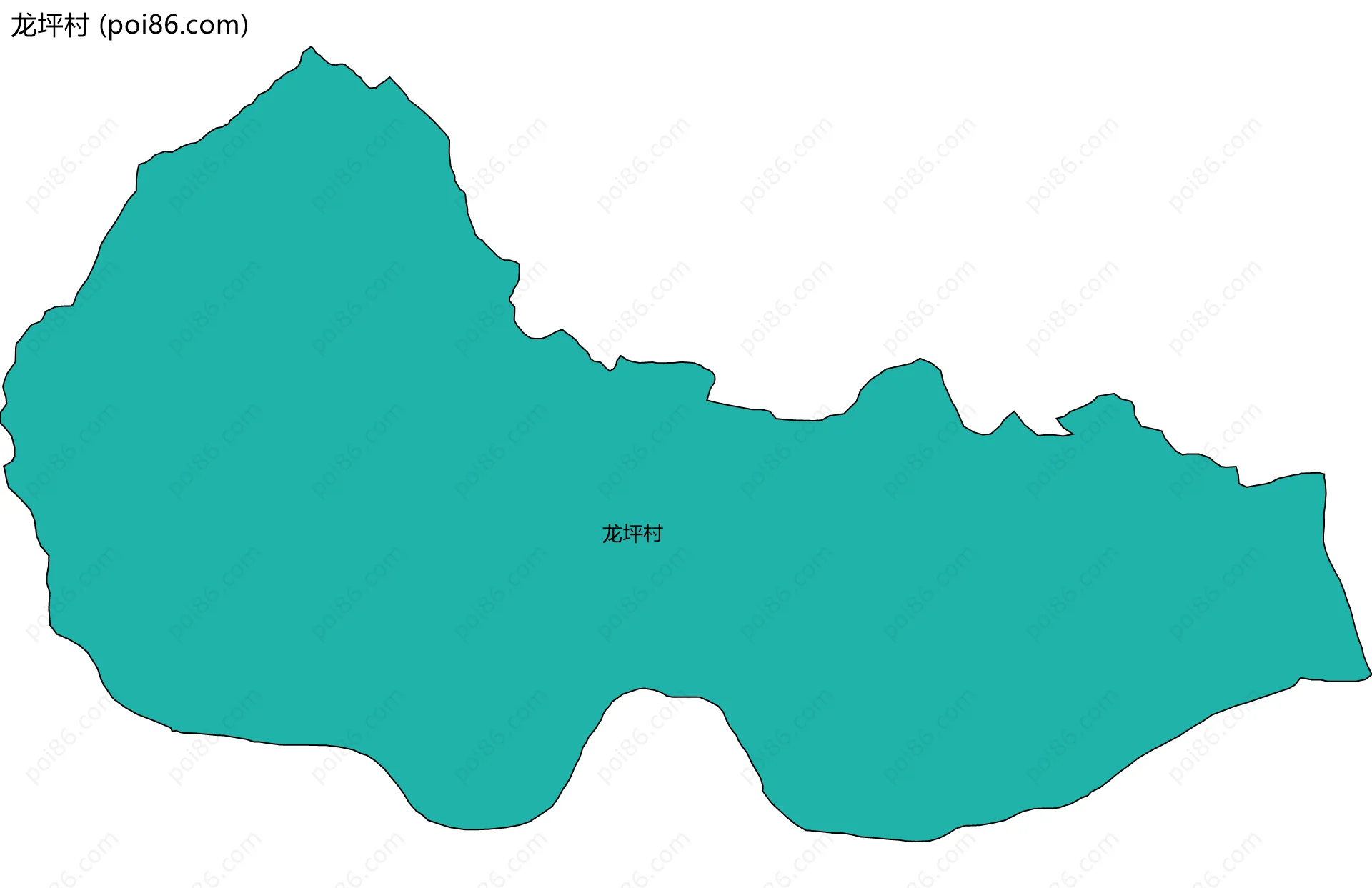 龙坪村边界地图