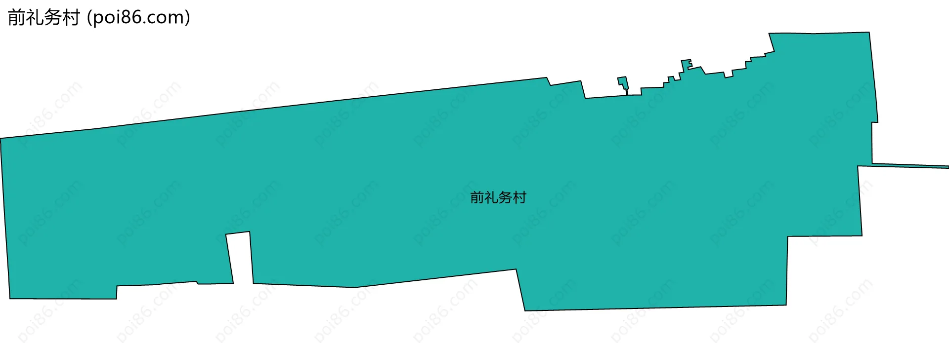 前礼务村边界地图
