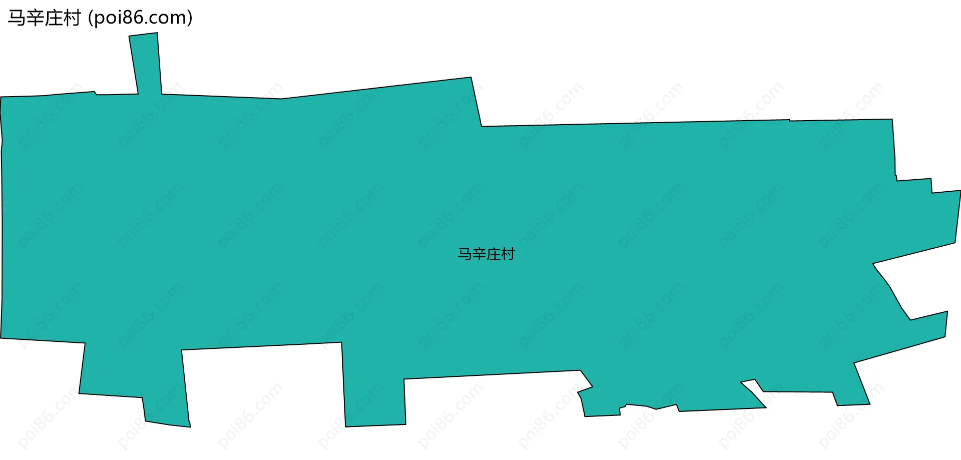 马辛庄村边界地图
