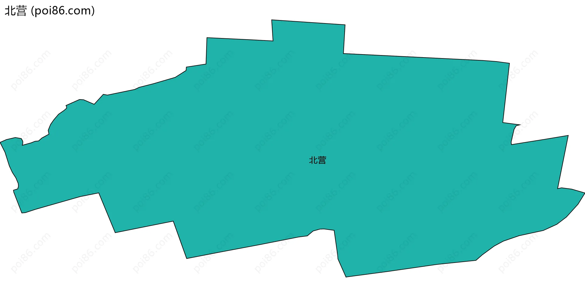 北营边界地图