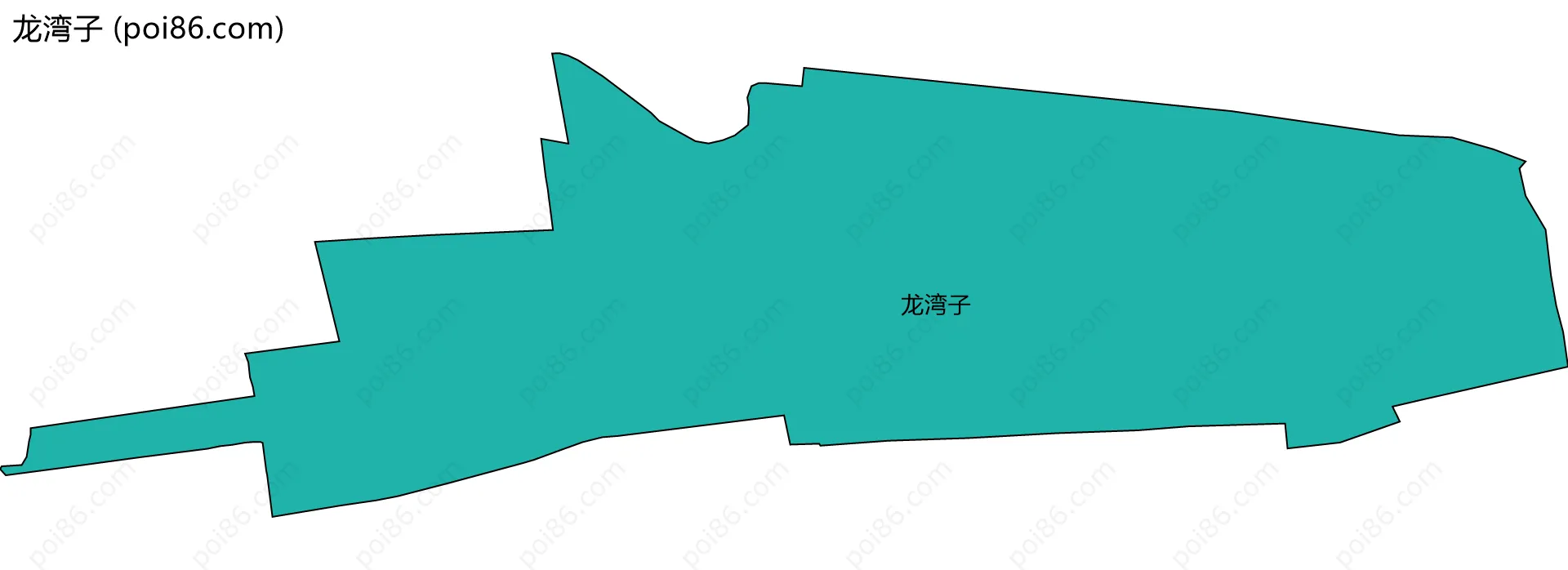 龙湾子边界地图