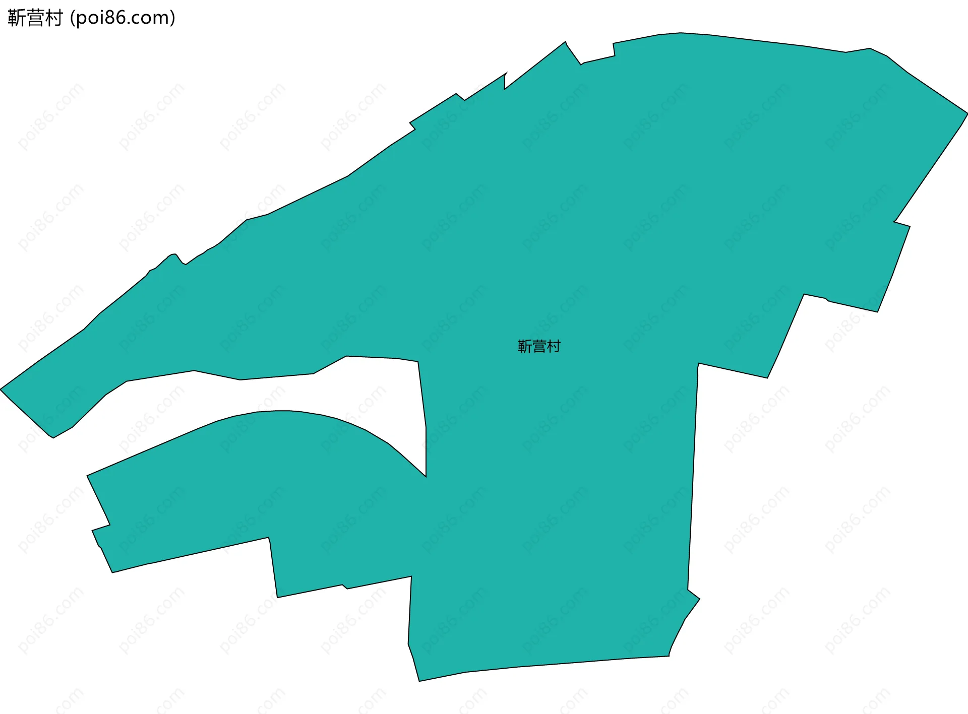 靳营村边界地图