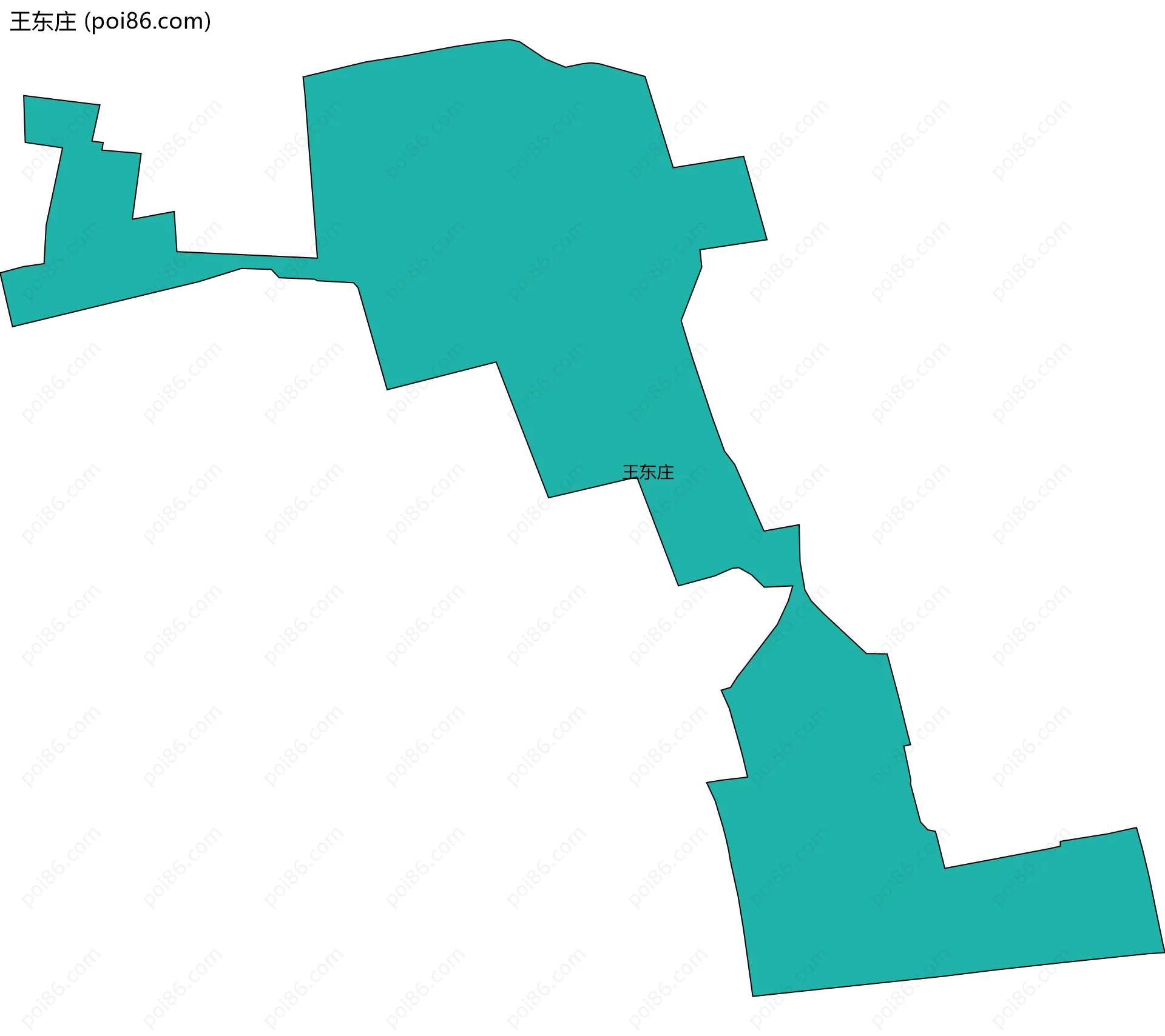 王东庄边界地图