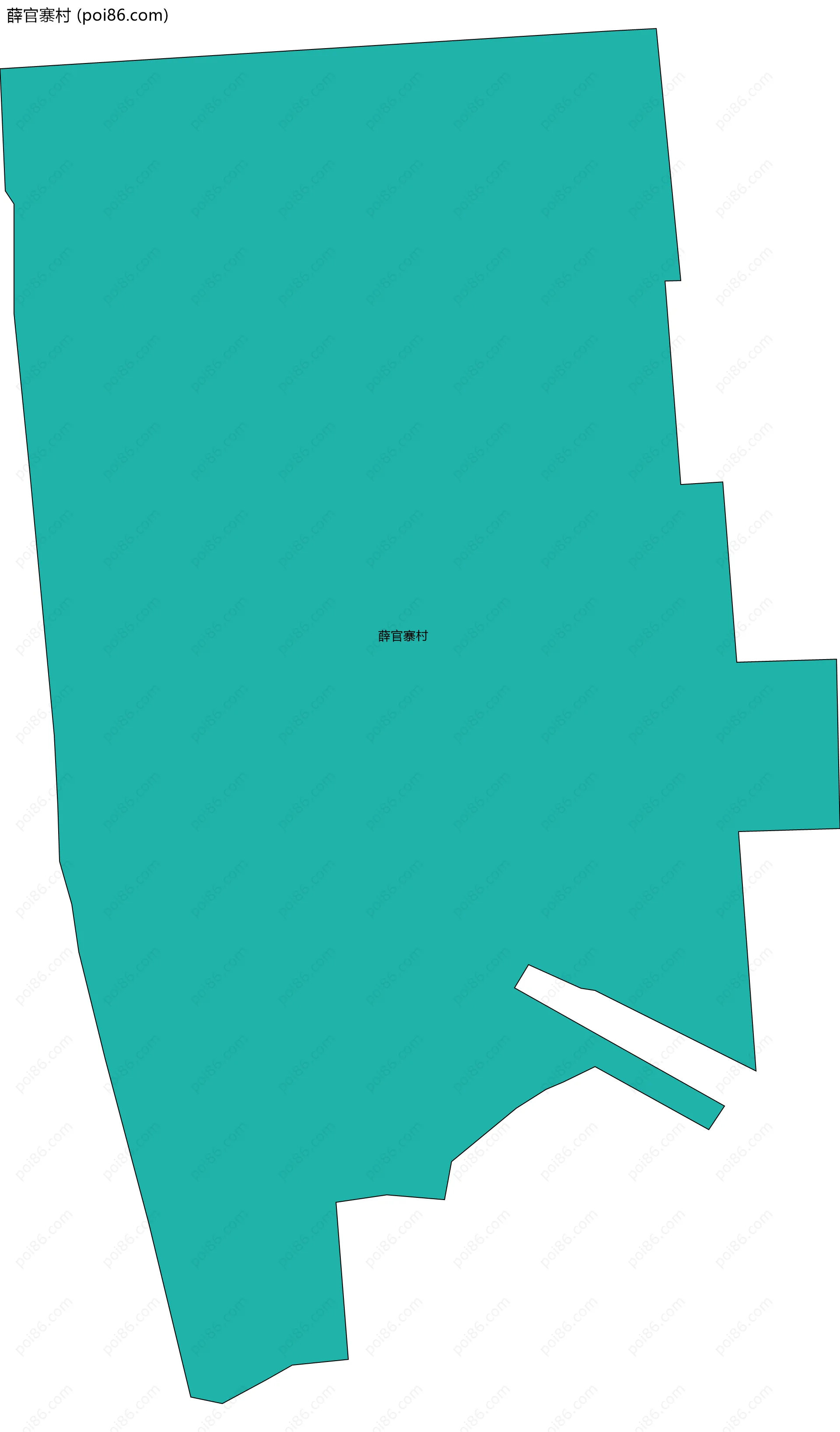 薛官寨村边界地图