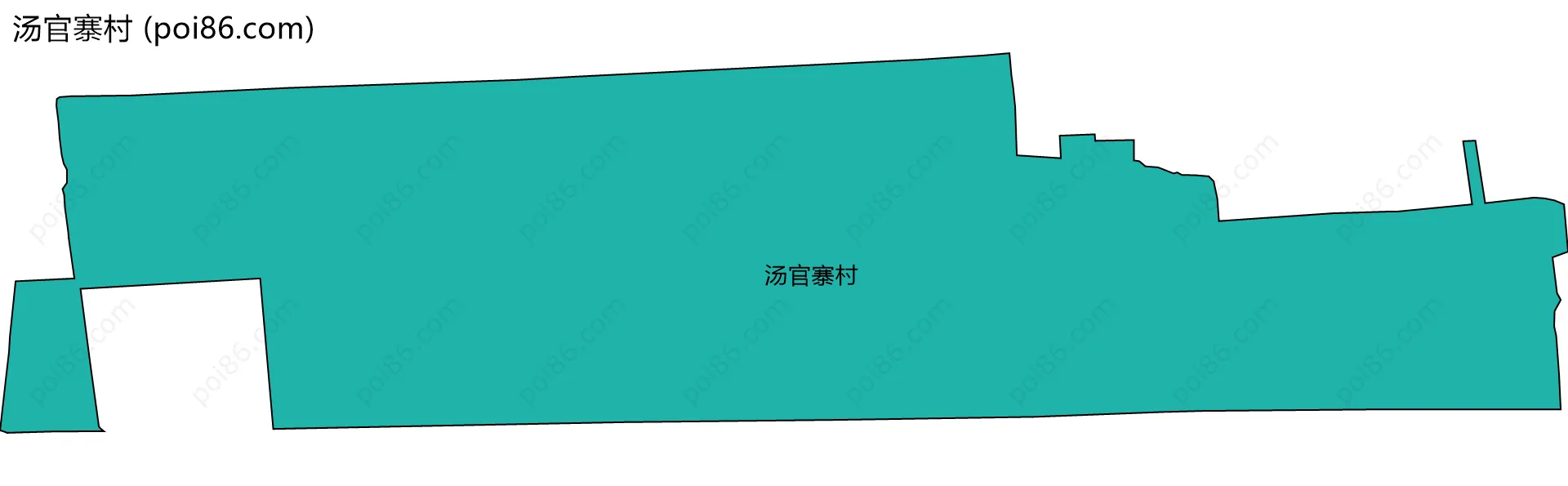 汤官寨村边界地图