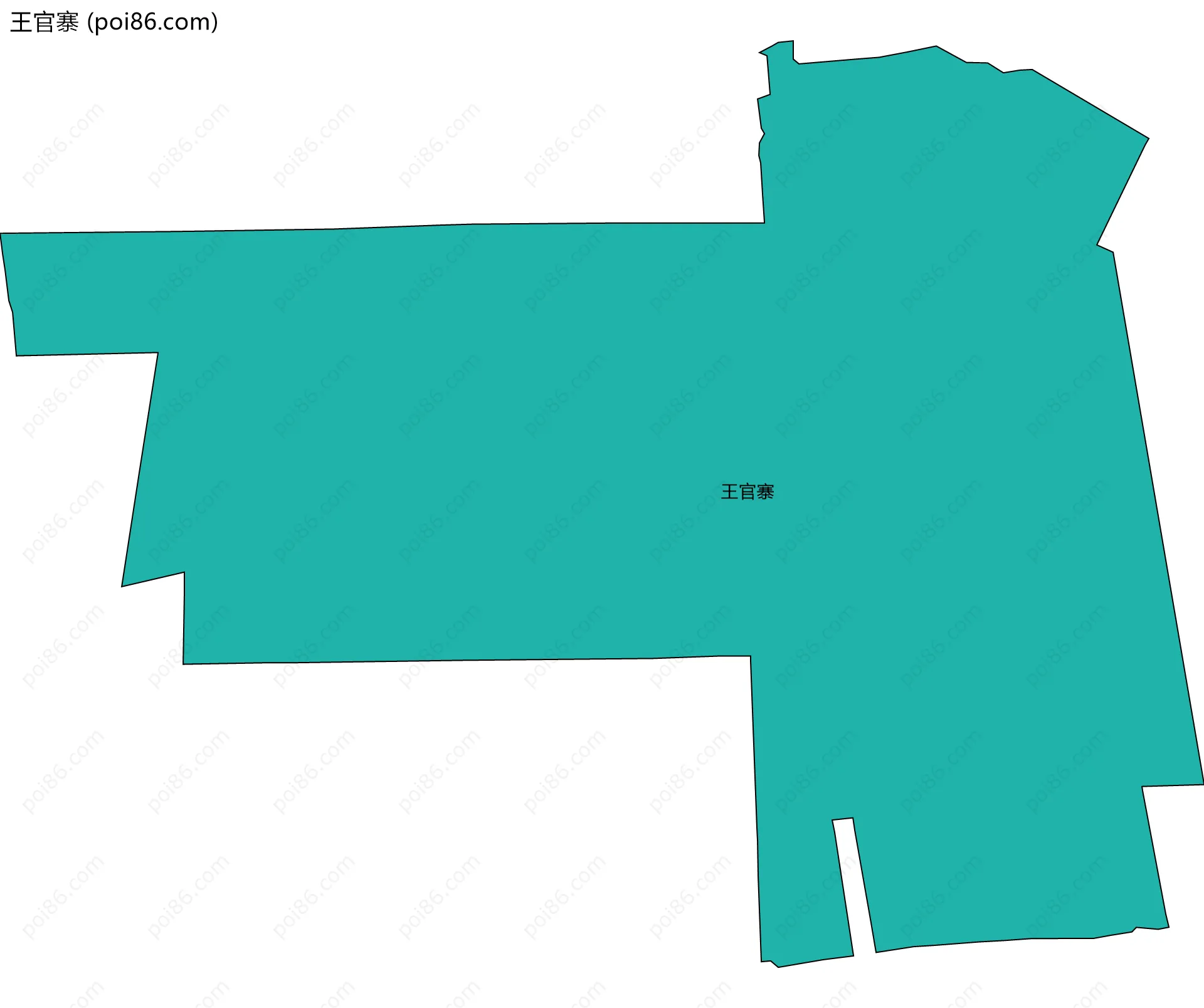王官寨边界地图